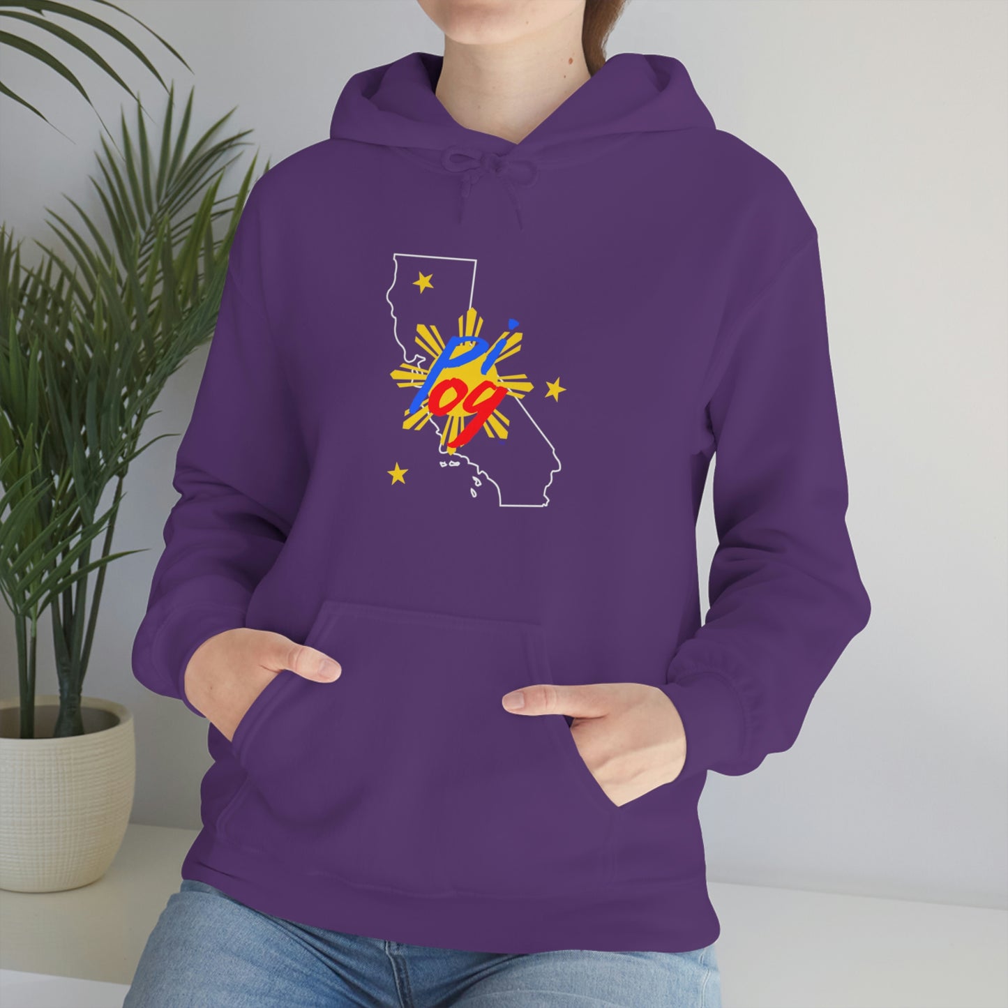California PI OG (white border) - Unisex Heavy Blend Hooded Sweatshirt