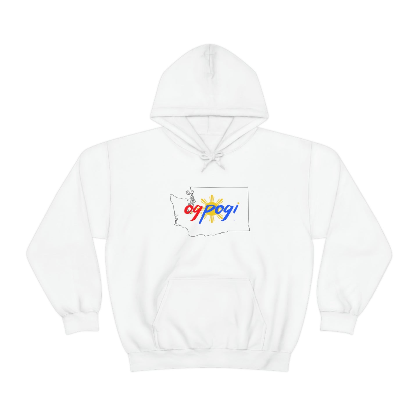 Washington OG Pogi (black border) - Unisex Heavy Blend Hooded Sweatshirt