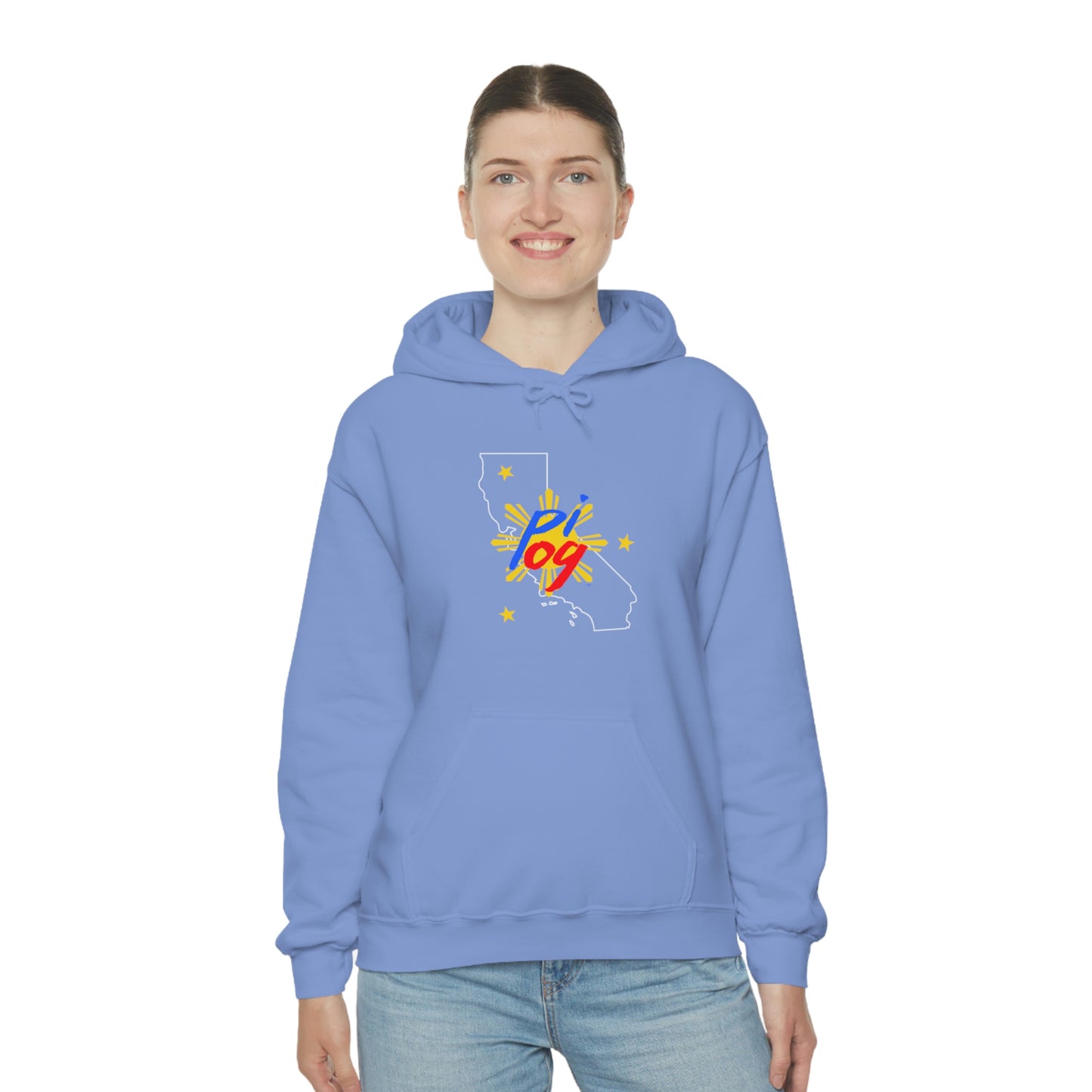 California PI OG (white border) - Unisex Heavy Blend Hooded Sweatshirt
