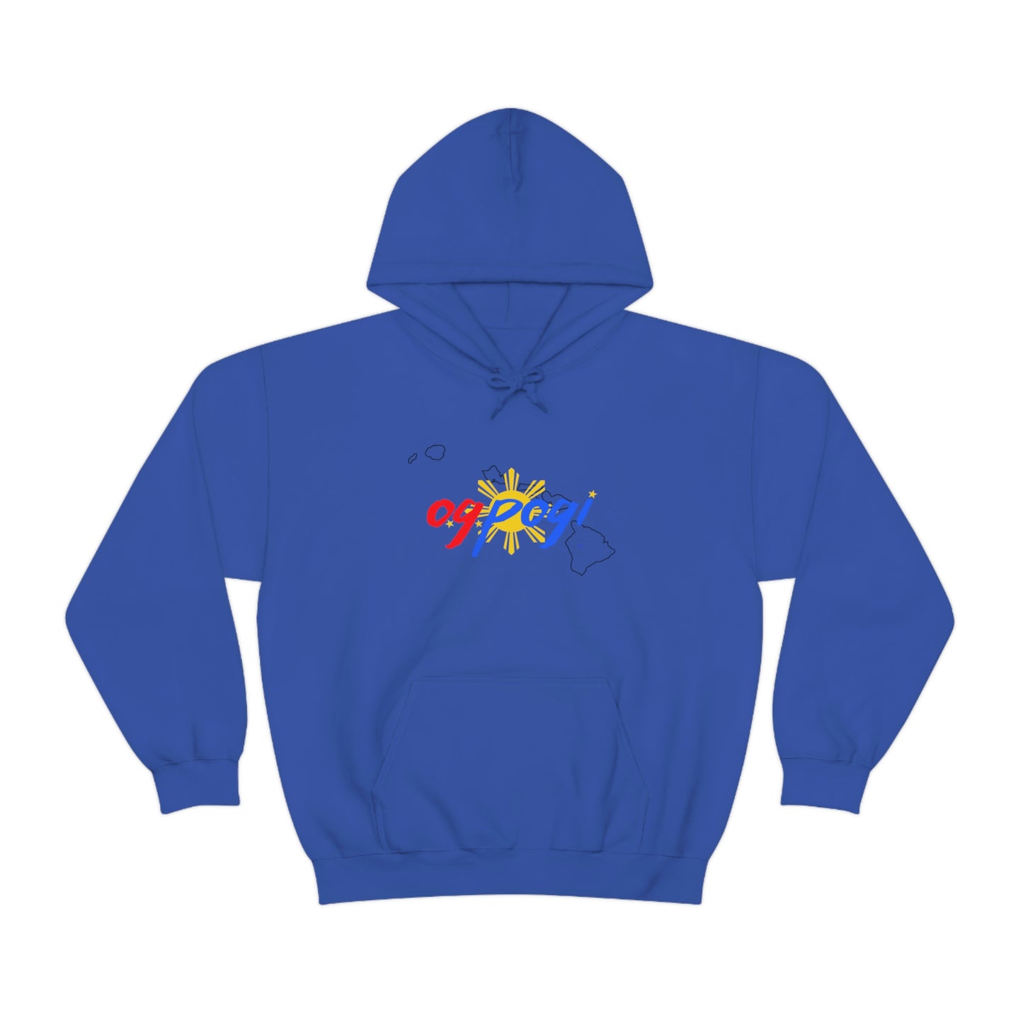 Hawaii OG Pogi (black border) - Unisex Heavy Blend Hooded Sweatshirt