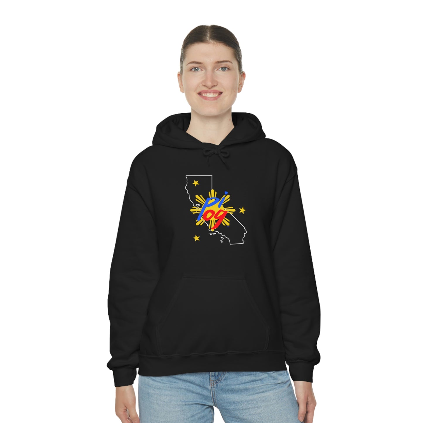 California PI OG (white border) - Unisex Heavy Blend Hooded Sweatshirt