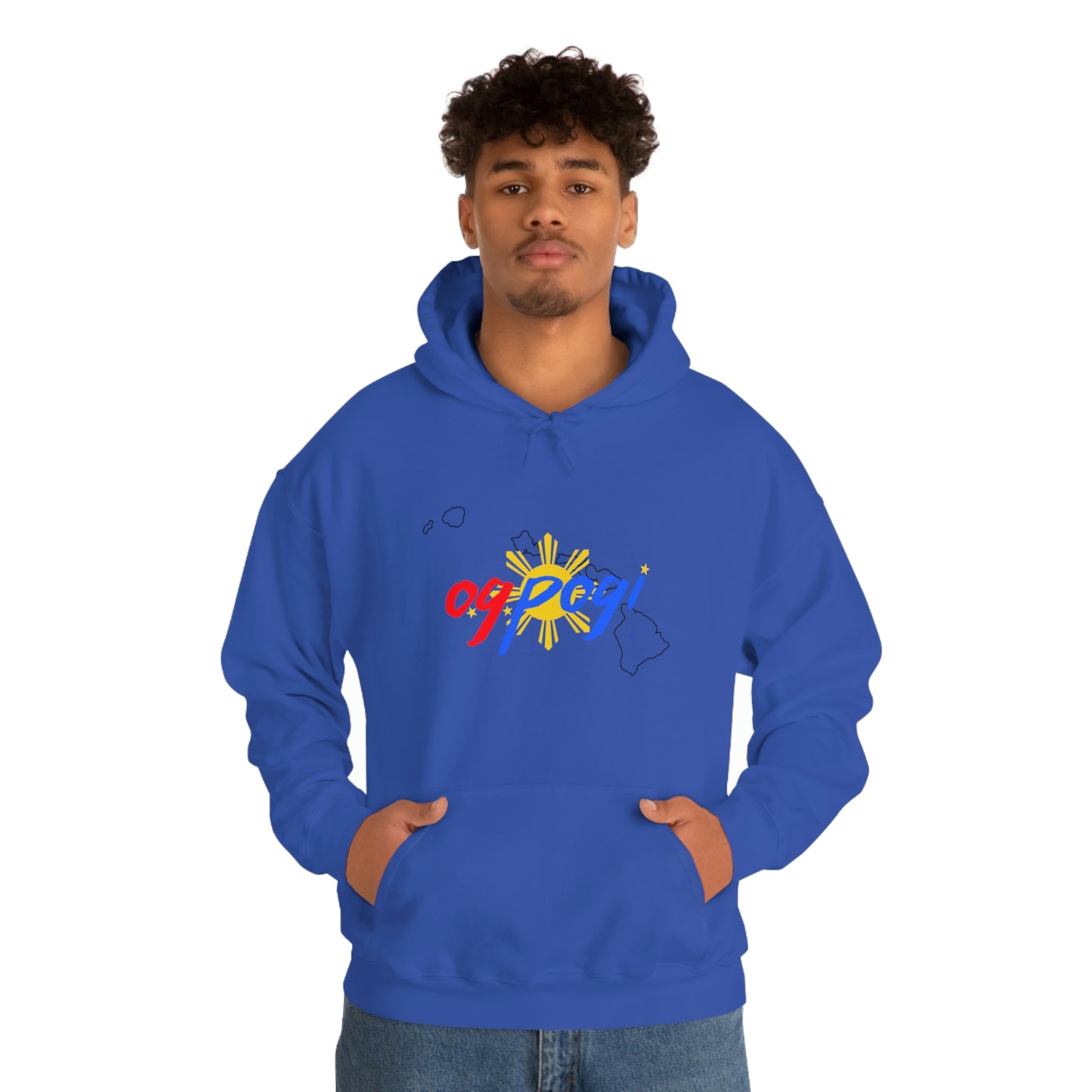 Hawaii OG Pogi (black border) - Unisex Heavy Blend Hooded Sweatshirt