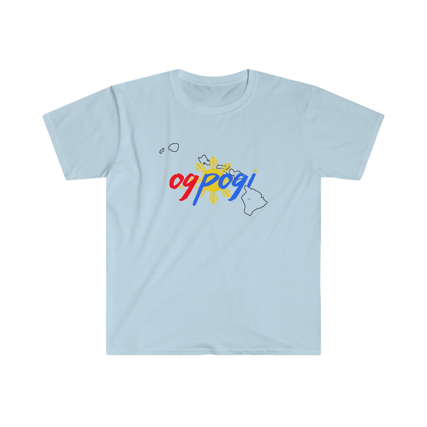Hawaii OG Pogi (black border) - Unisex Softstyle T-Shirt