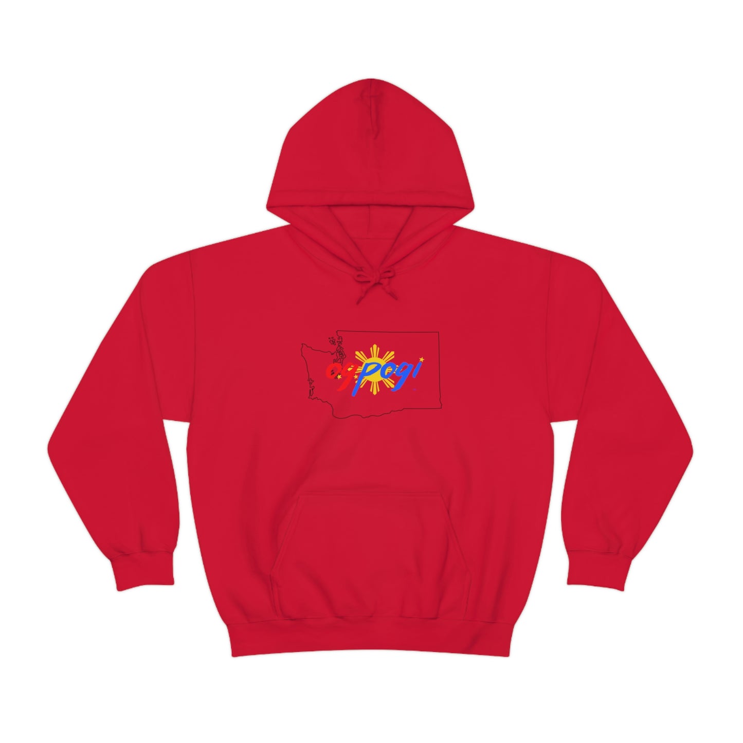 Washington OG Pogi (black border) - Unisex Heavy Blend Hooded Sweatshirt