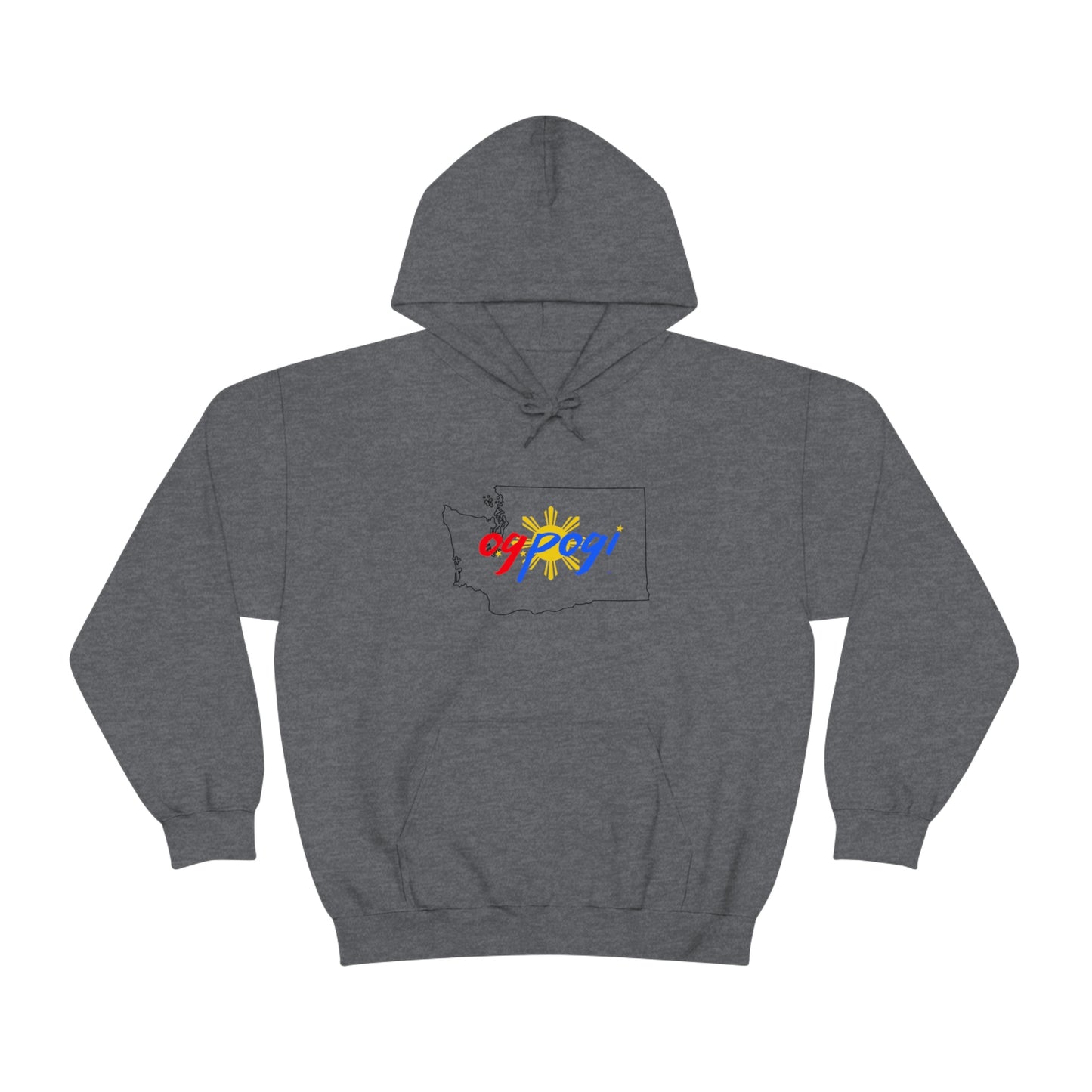 Washington OG Pogi (black border) - Unisex Heavy Blend Hooded Sweatshirt
