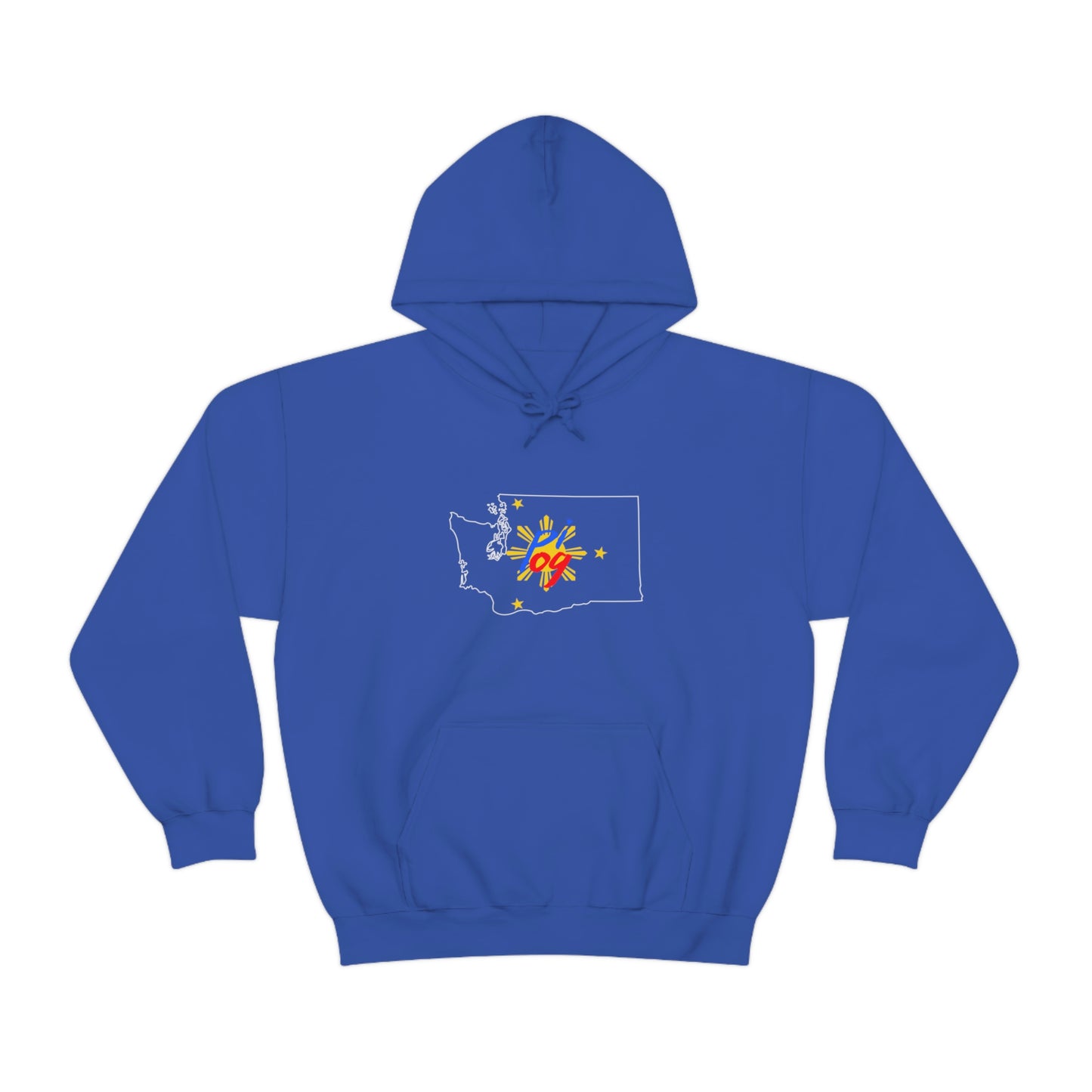 Washington PI OG (white border) - Unisex Heavy Blend Hooded Sweatshirt