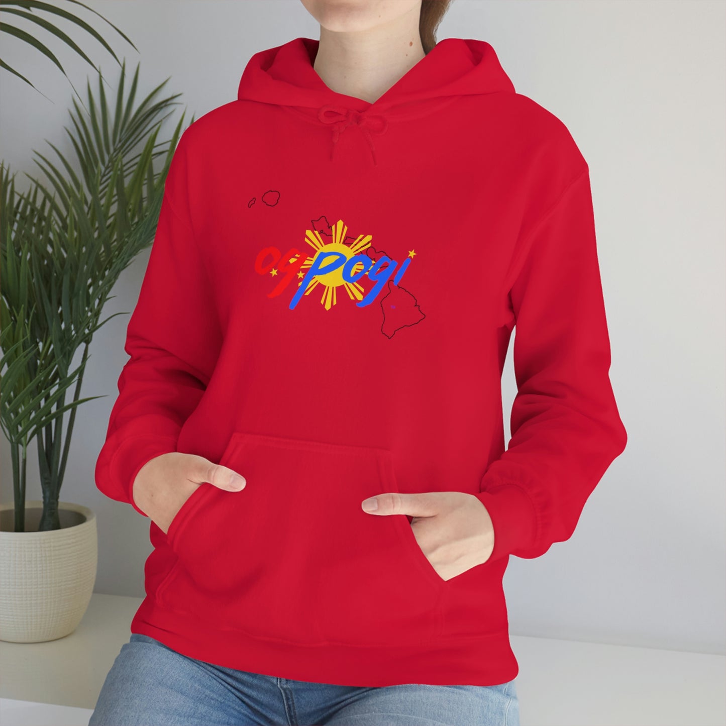 Hawaii OG Pogi (black border) - Unisex Heavy Blend Hooded Sweatshirt