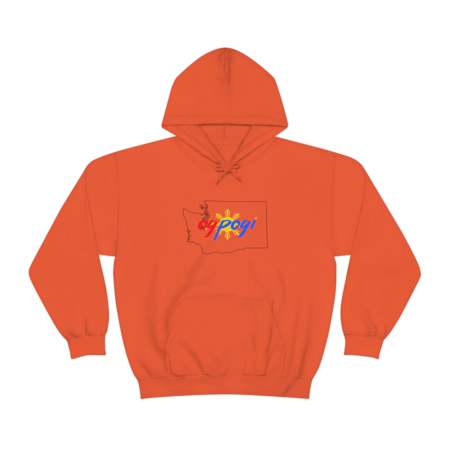 Washington OG Pogi (black border) - Unisex Heavy Blend Hooded Sweatshirt