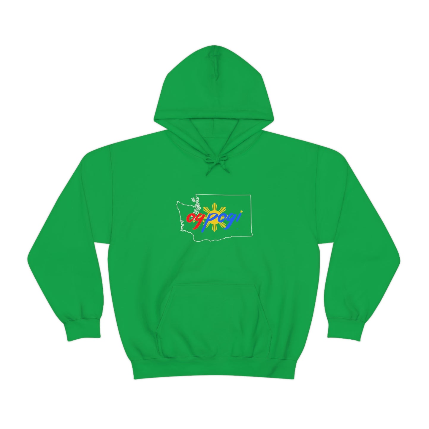 Washington OG Pogi (white border) - Unisex Heavy Blend Hooded Sweatshirt