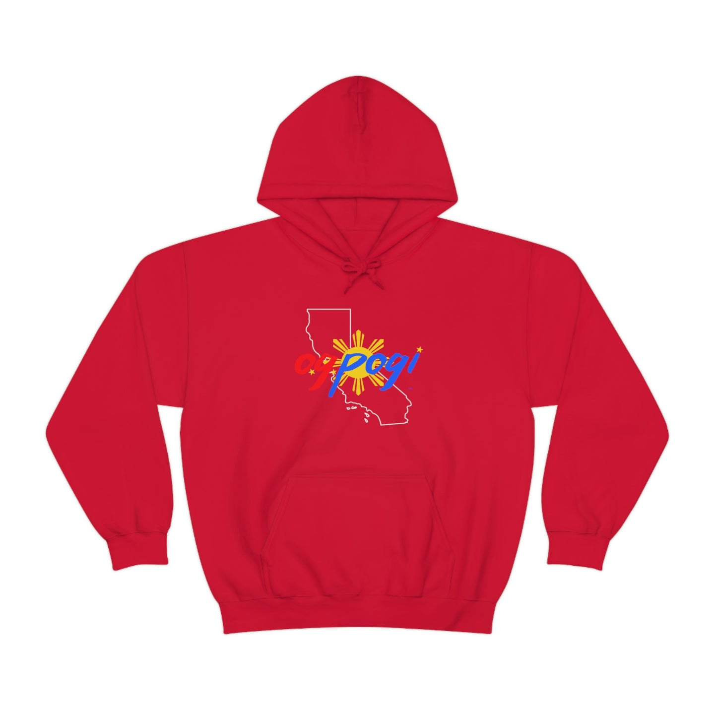 California OG Pogi (white border) - Unisex Heavy Blend Hooded Sweatshirt