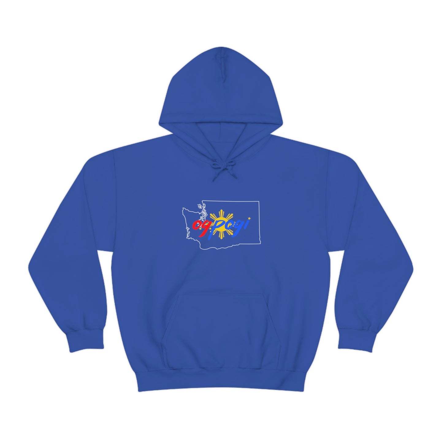 Washington OG Pogi (white border) - Unisex Heavy Blend Hooded Sweatshirt