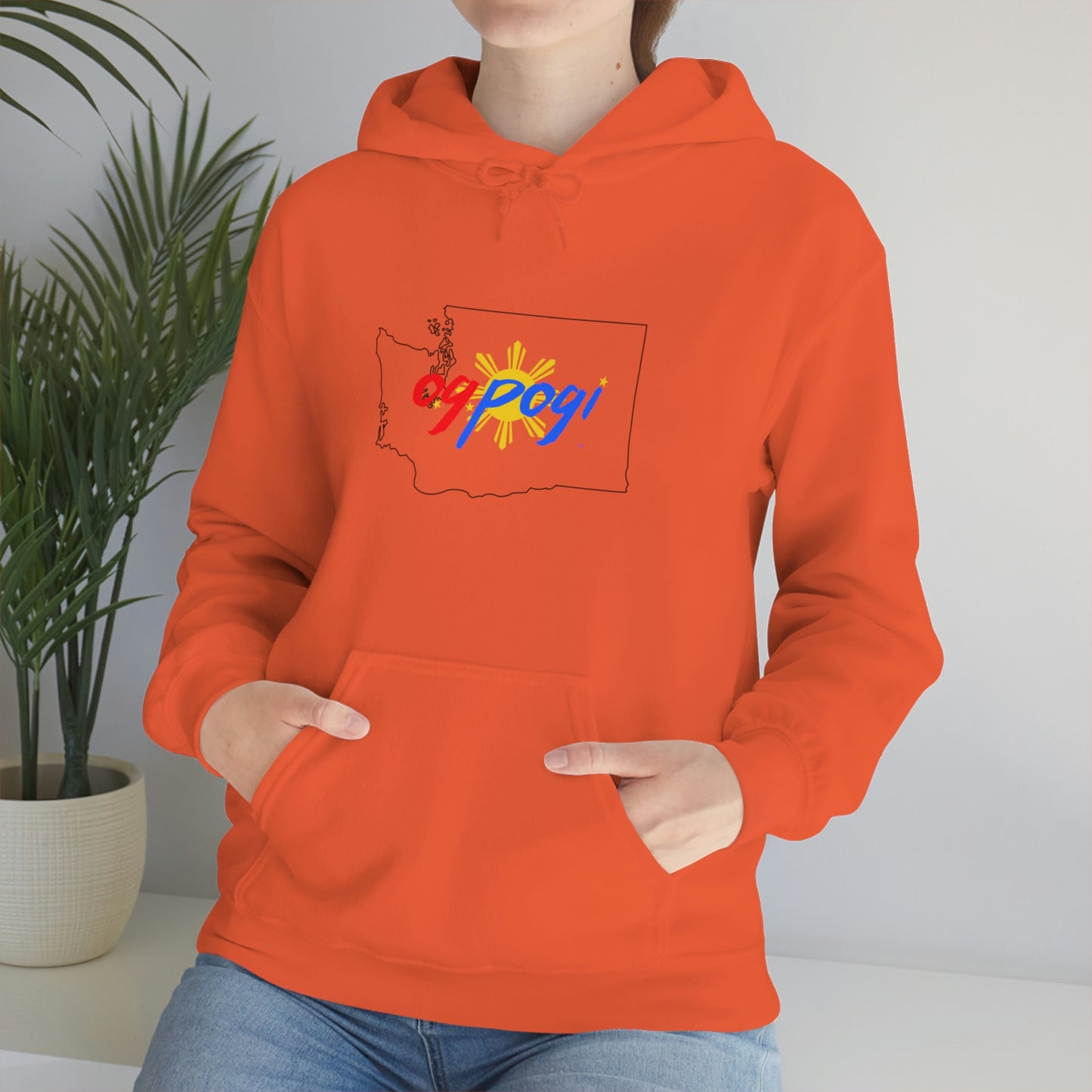 Washington OG Pogi (black border) - Unisex Heavy Blend Hooded Sweatshirt