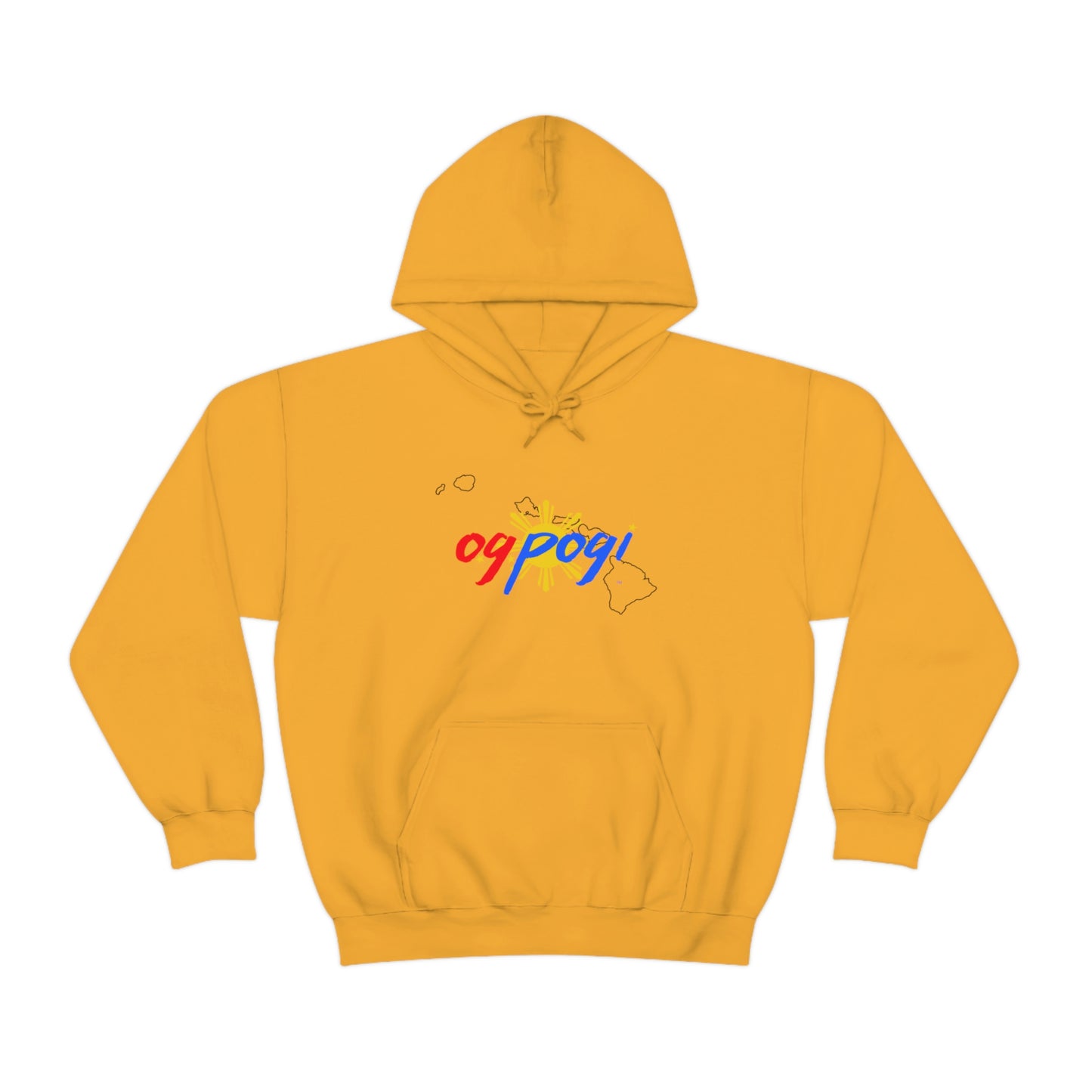 Hawaii OG Pogi (black border) - Unisex Heavy Blend Hooded Sweatshirt
