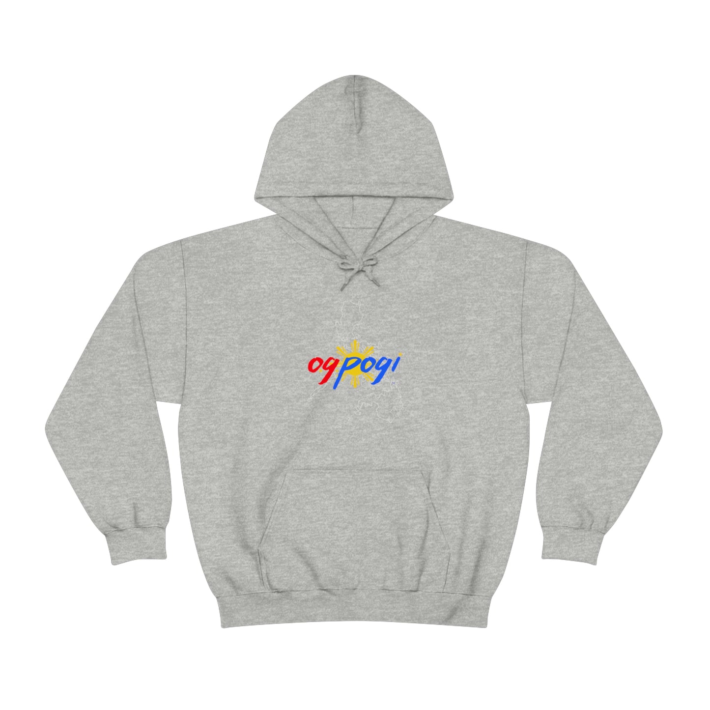 Philippines OG Pogi (white border) - Unisex Heavy Blend Hooded Sweatshirt