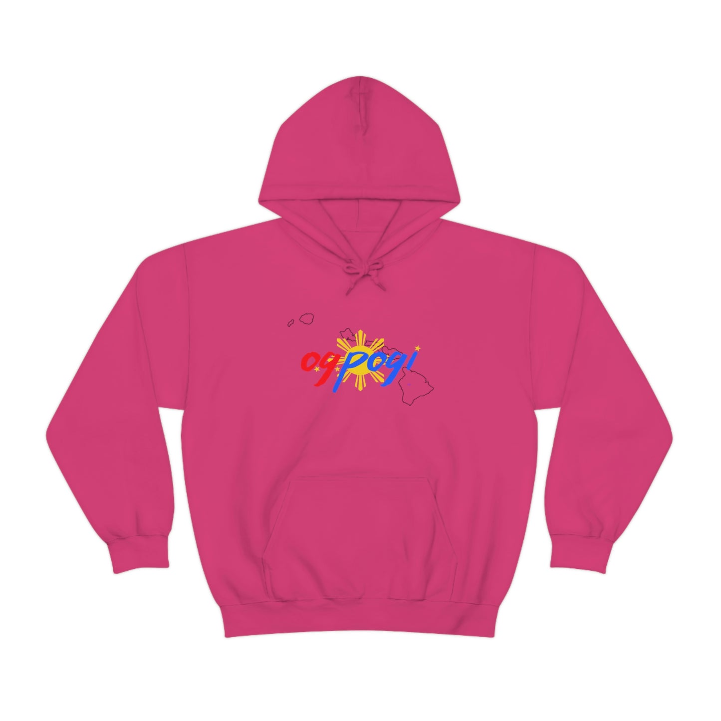 Hawaii OG Pogi (black border) - Unisex Heavy Blend Hooded Sweatshirt