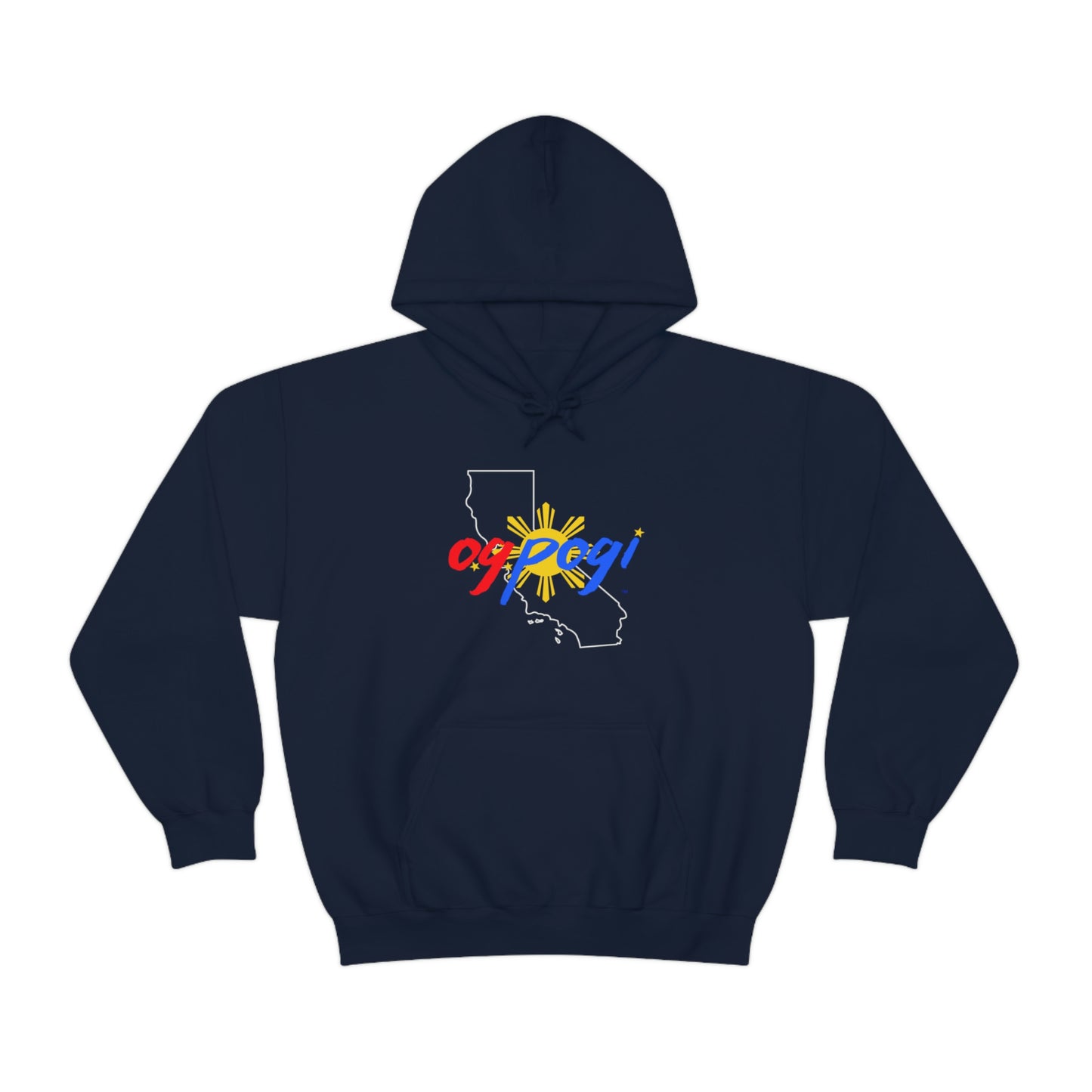 California OG Pogi (white border) - Unisex Heavy Blend Hooded Sweatshirt