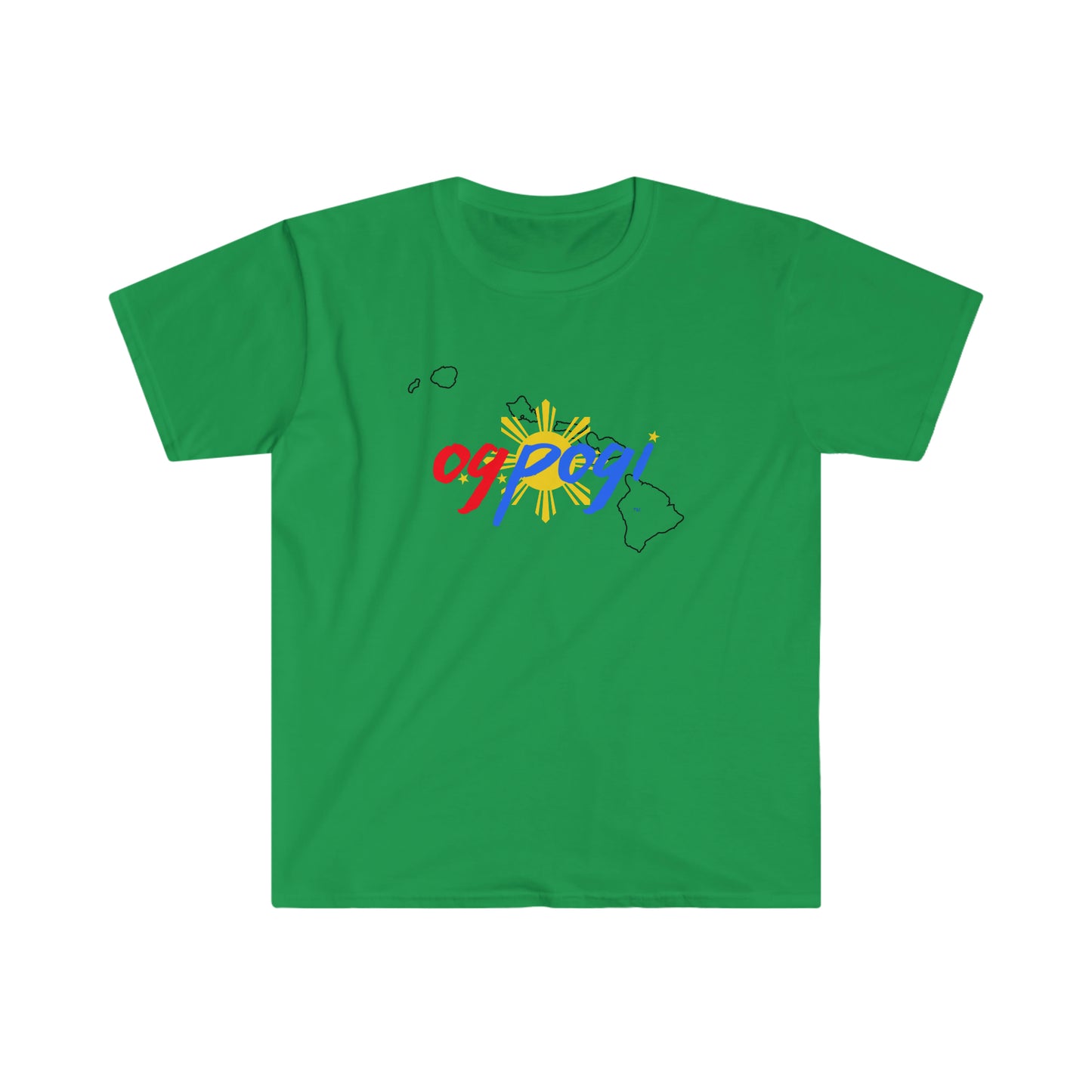 Hawaii OG Pogi (black border) - Unisex Softstyle T-Shirt