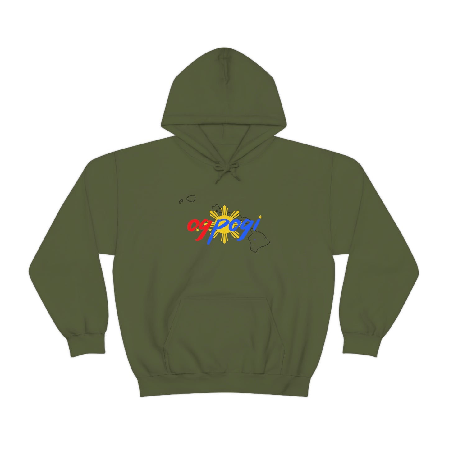 Hawaii OG Pogi (black border) - Unisex Heavy Blend Hooded Sweatshirt