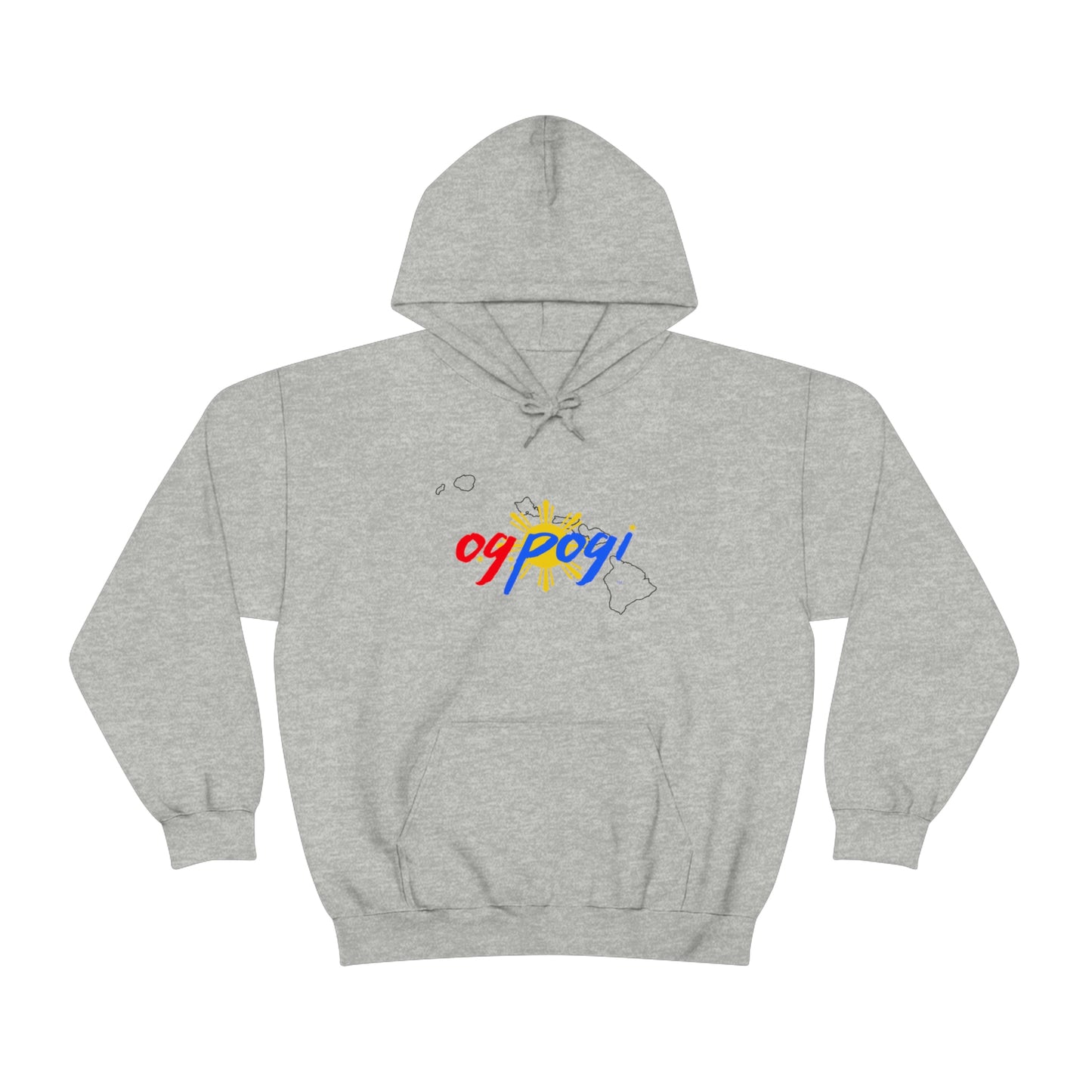 Hawaii OG Pogi (black border) - Unisex Heavy Blend Hooded Sweatshirt