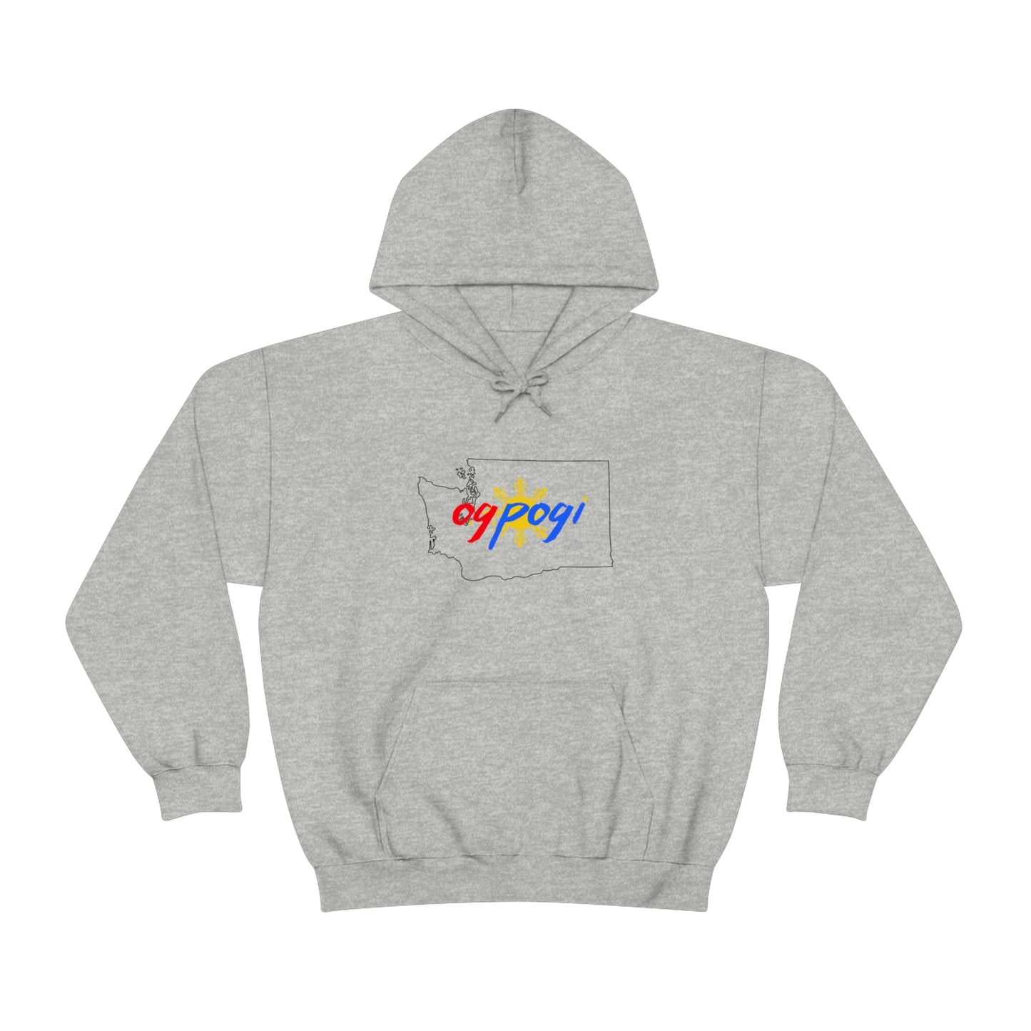 Washington OG Pogi (black border) - Unisex Heavy Blend Hooded Sweatshirt