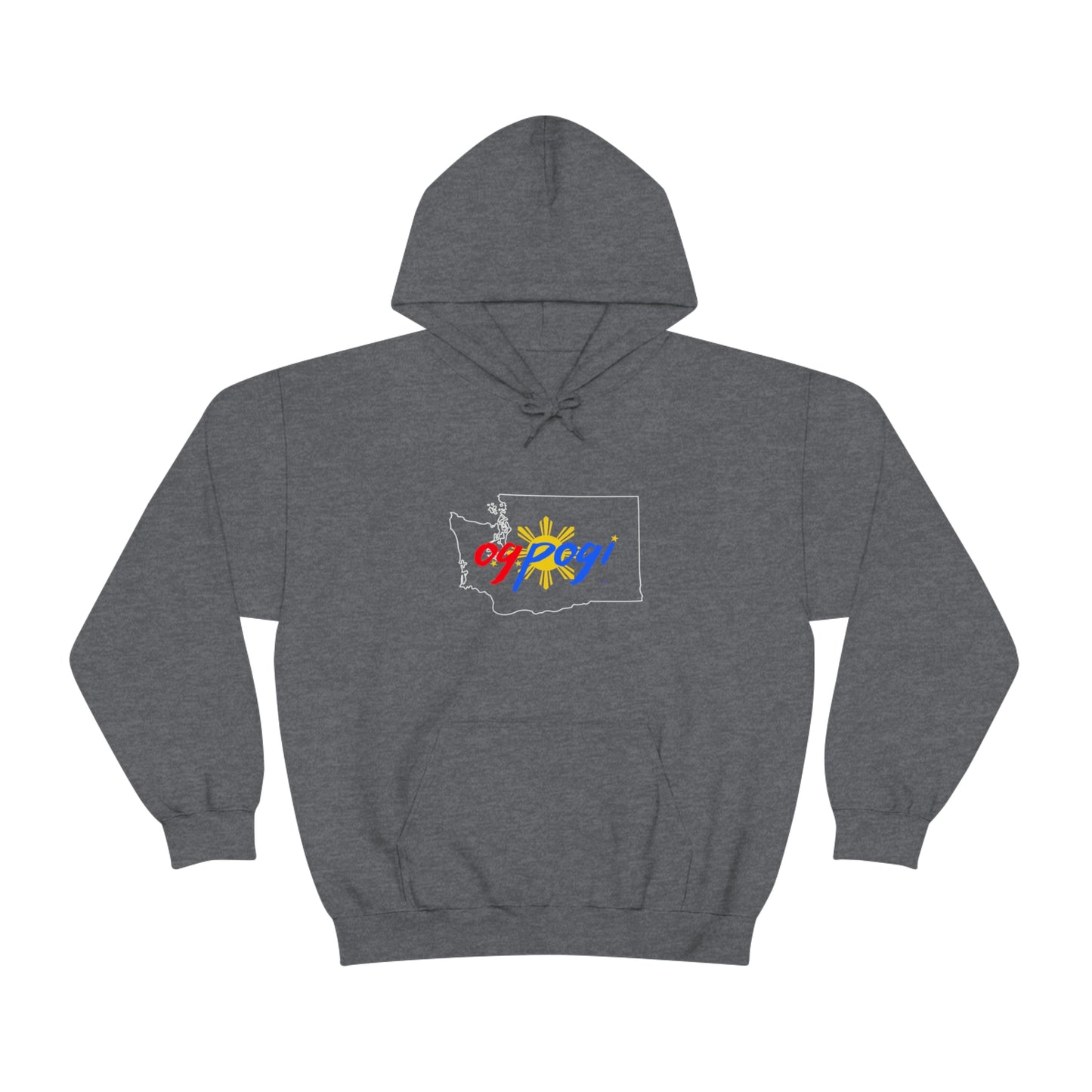 Washington OG Pogi (white border) - Unisex Heavy Blend Hooded Sweatshirt
