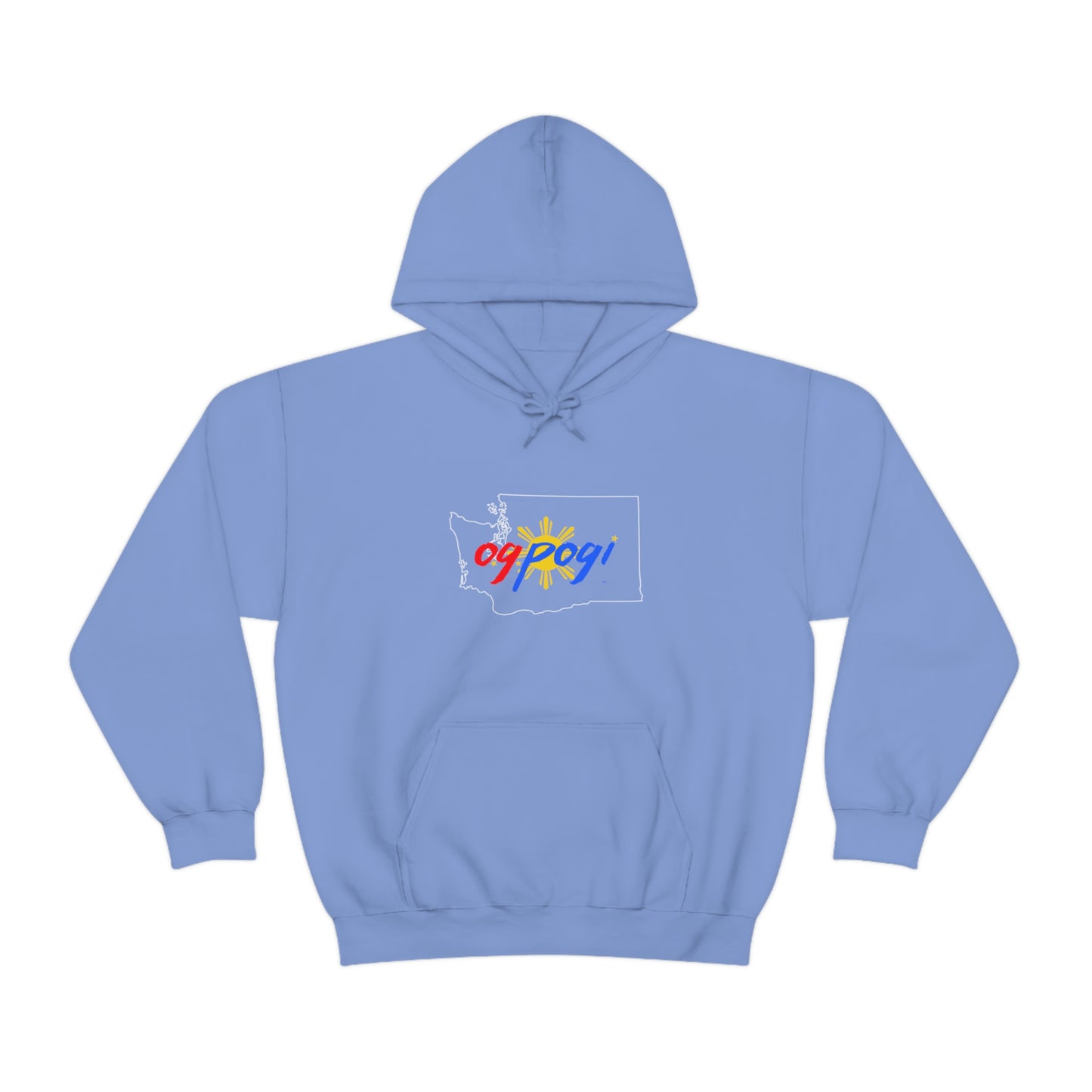 Washington OG Pogi (white border) - Unisex Heavy Blend Hooded Sweatshirt