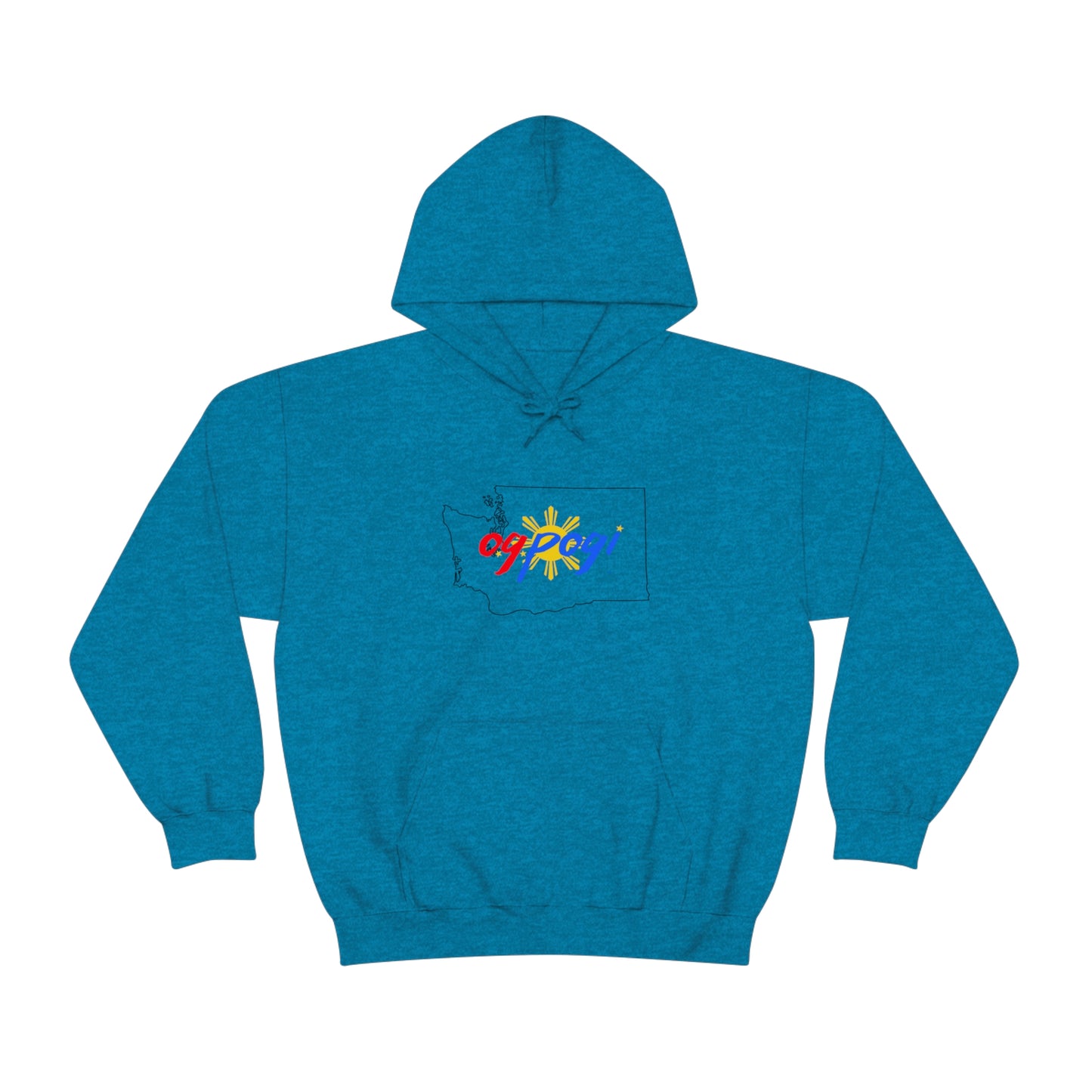 Washington OG Pogi (black border) - Unisex Heavy Blend Hooded Sweatshirt