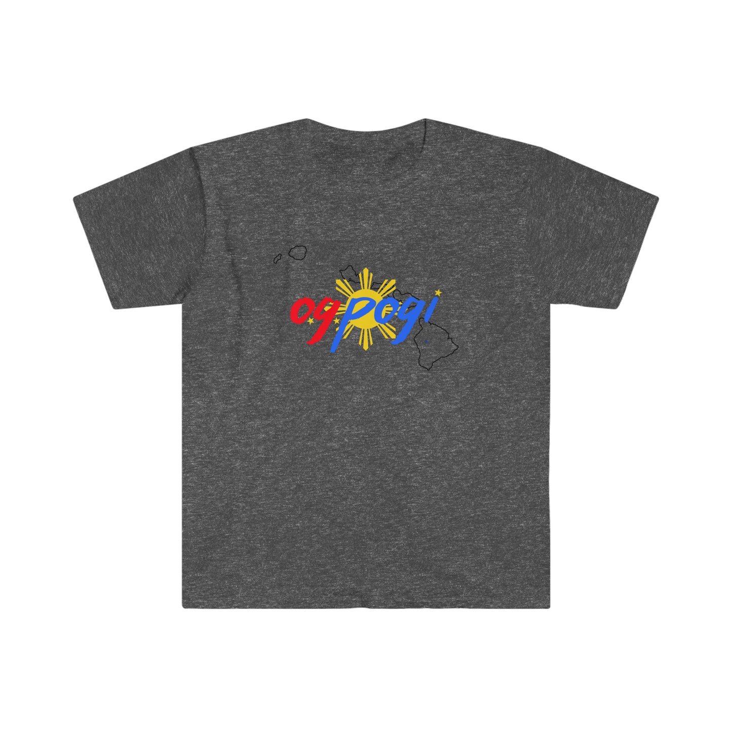 Hawaii OG Pogi (black border) - Unisex Softstyle T-Shirt