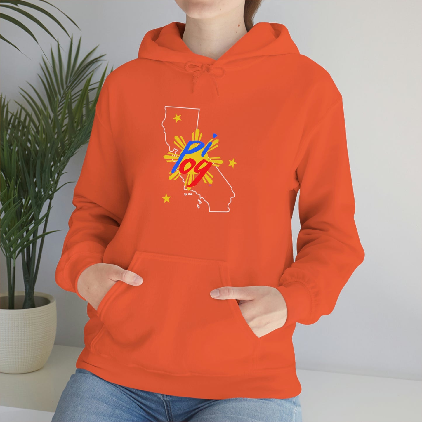 California PI OG (white border) - Unisex Heavy Blend Hooded Sweatshirt