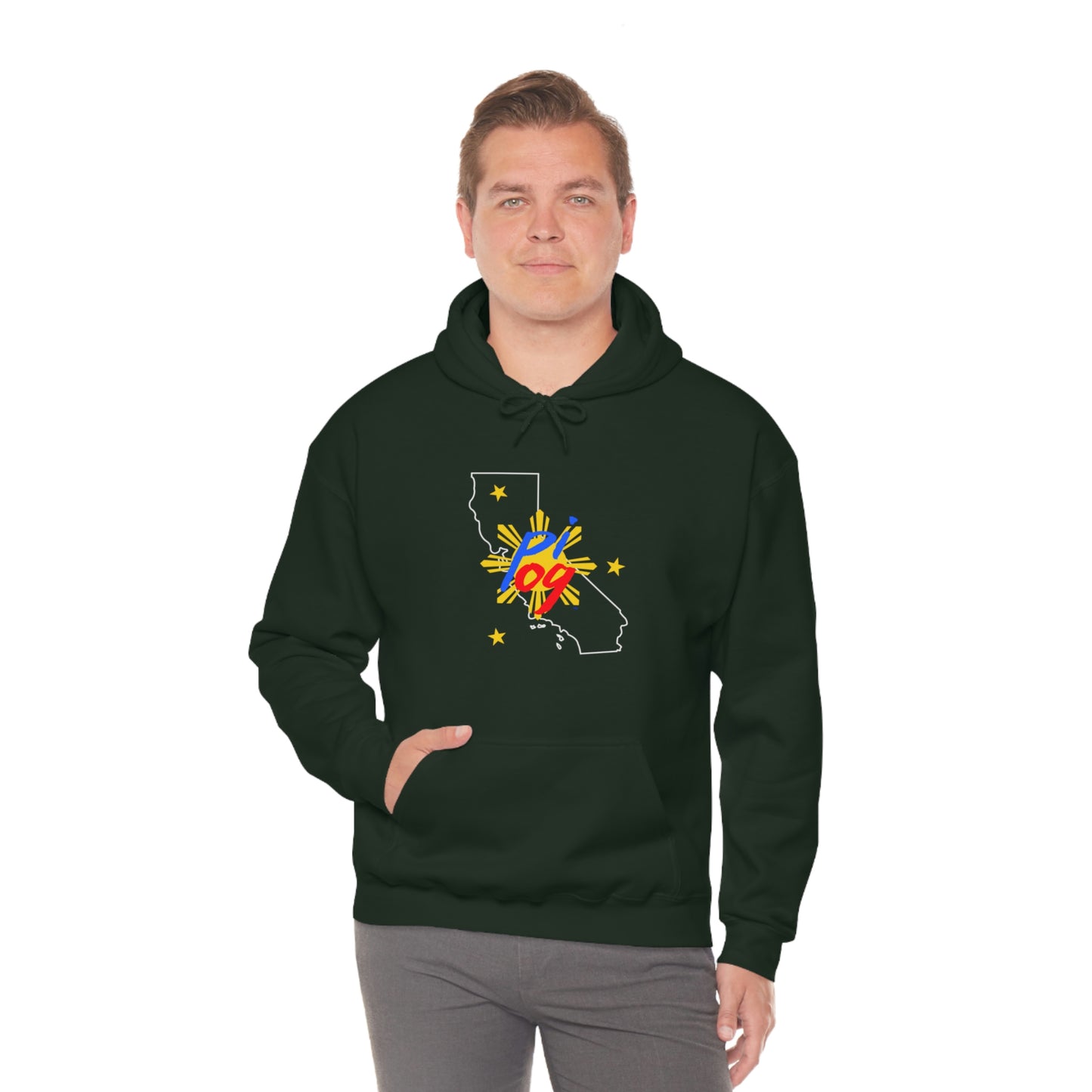 California PI OG (white border) - Unisex Heavy Blend Hooded Sweatshirt