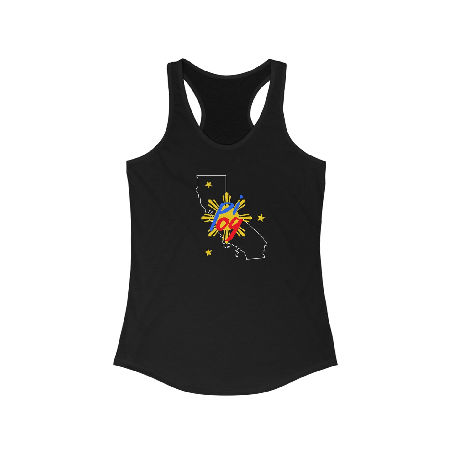 California PI OG (white border) - Women's Ideal Racerback Tank