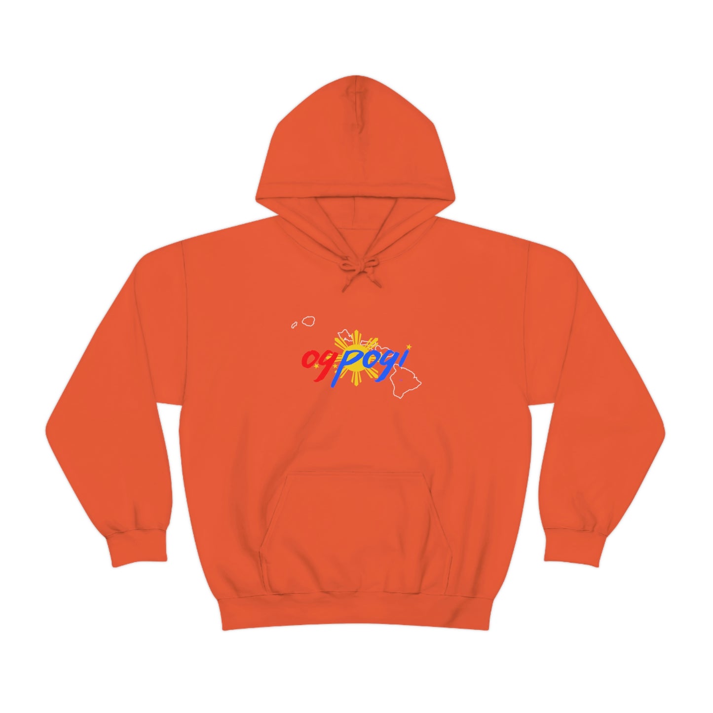 Hawaii OG Pogi (white border) - Unisex Heavy Blend Hooded Sweatshirt