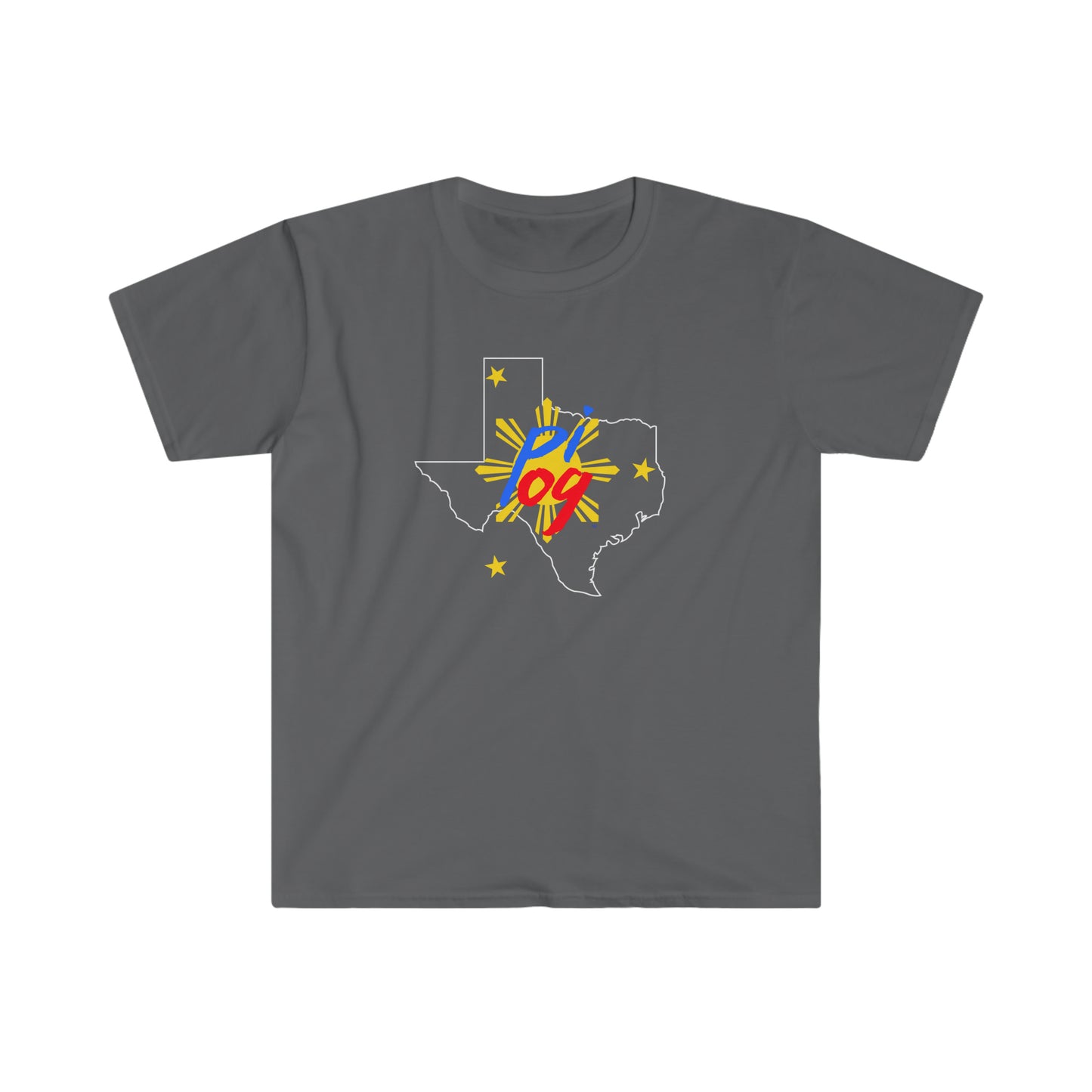 Texas PI OG (white border) - Unisex Softstyle T-Shirt