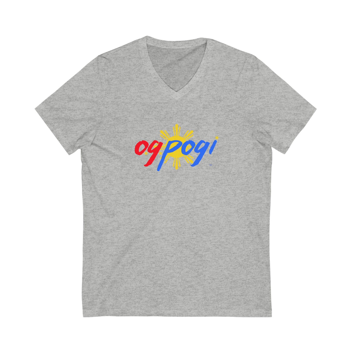 OG Pogi - Unisex Jersey Short Sleeve V-Neck Tee