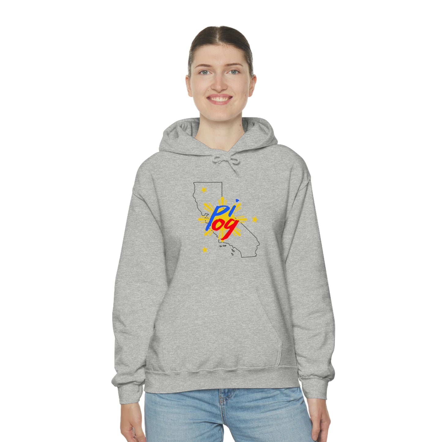 California PI OG (black border) - Unisex Heavy Blend Hooded Sweatshirt