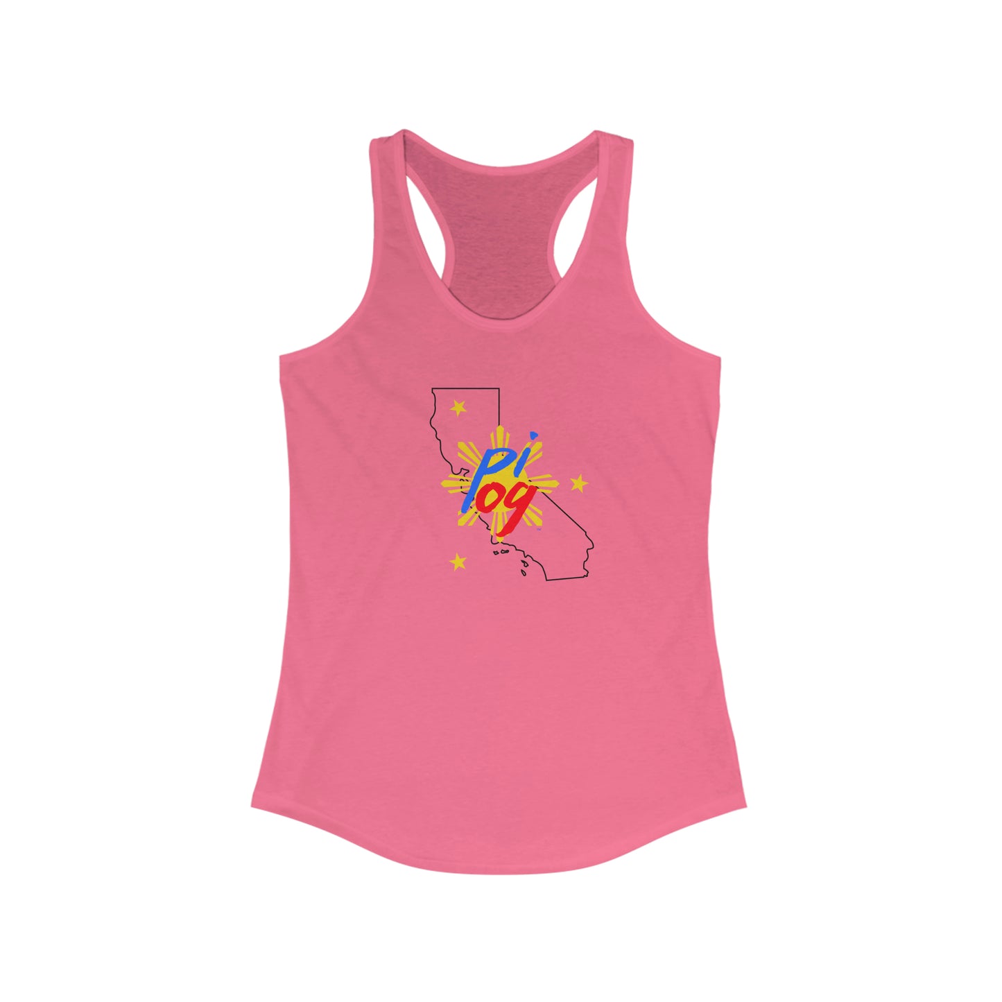 California PI OG (black border) - Women's Ideal Racerback Tank