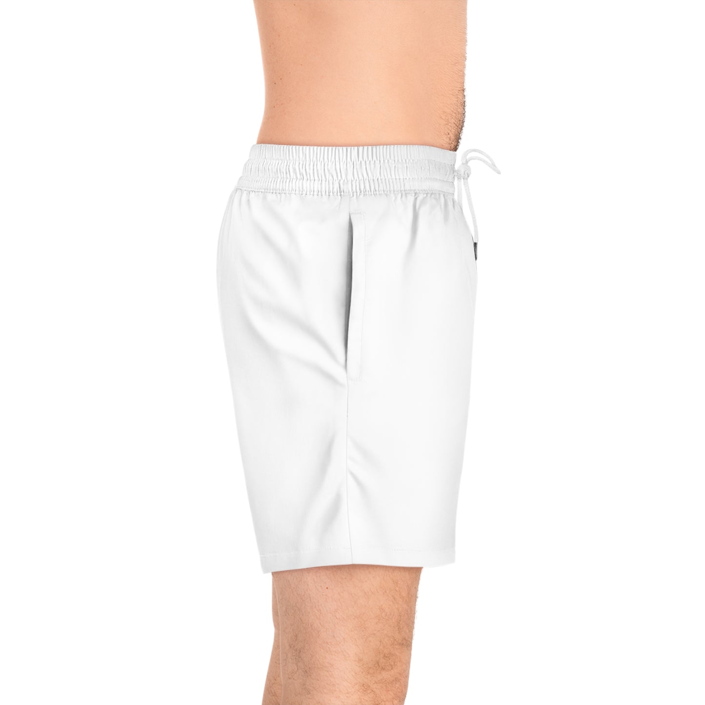 OG Pogi - Men's Mid-Length Swim Shorts (White)