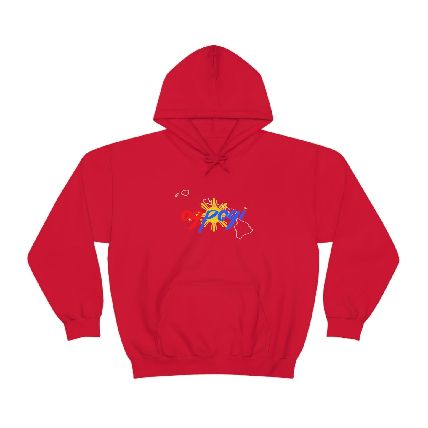 Hawaii OG Pogi (white border) - Unisex Heavy Blend Hooded Sweatshirt