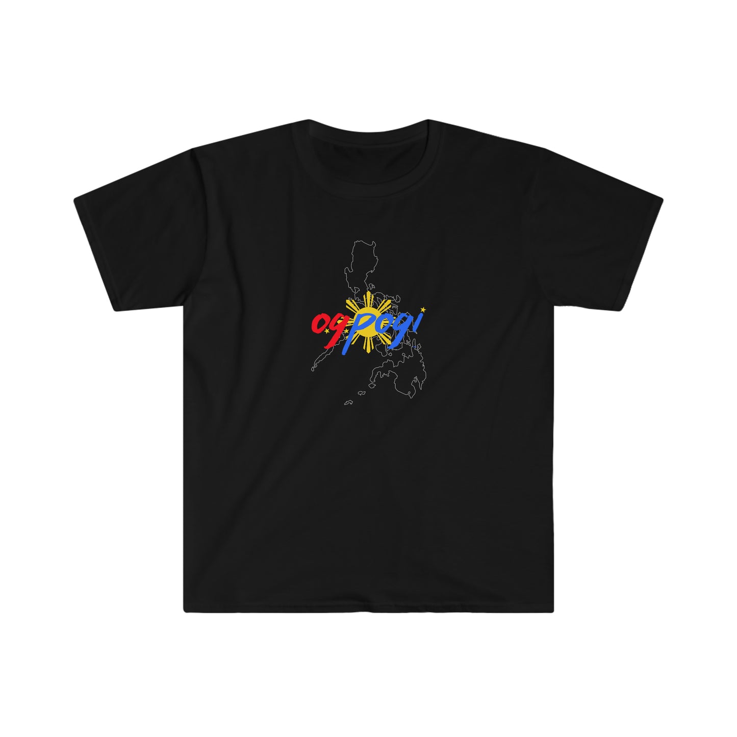 Philippines OG Pogi (white border) - Unisex Softstyle T-Shirt