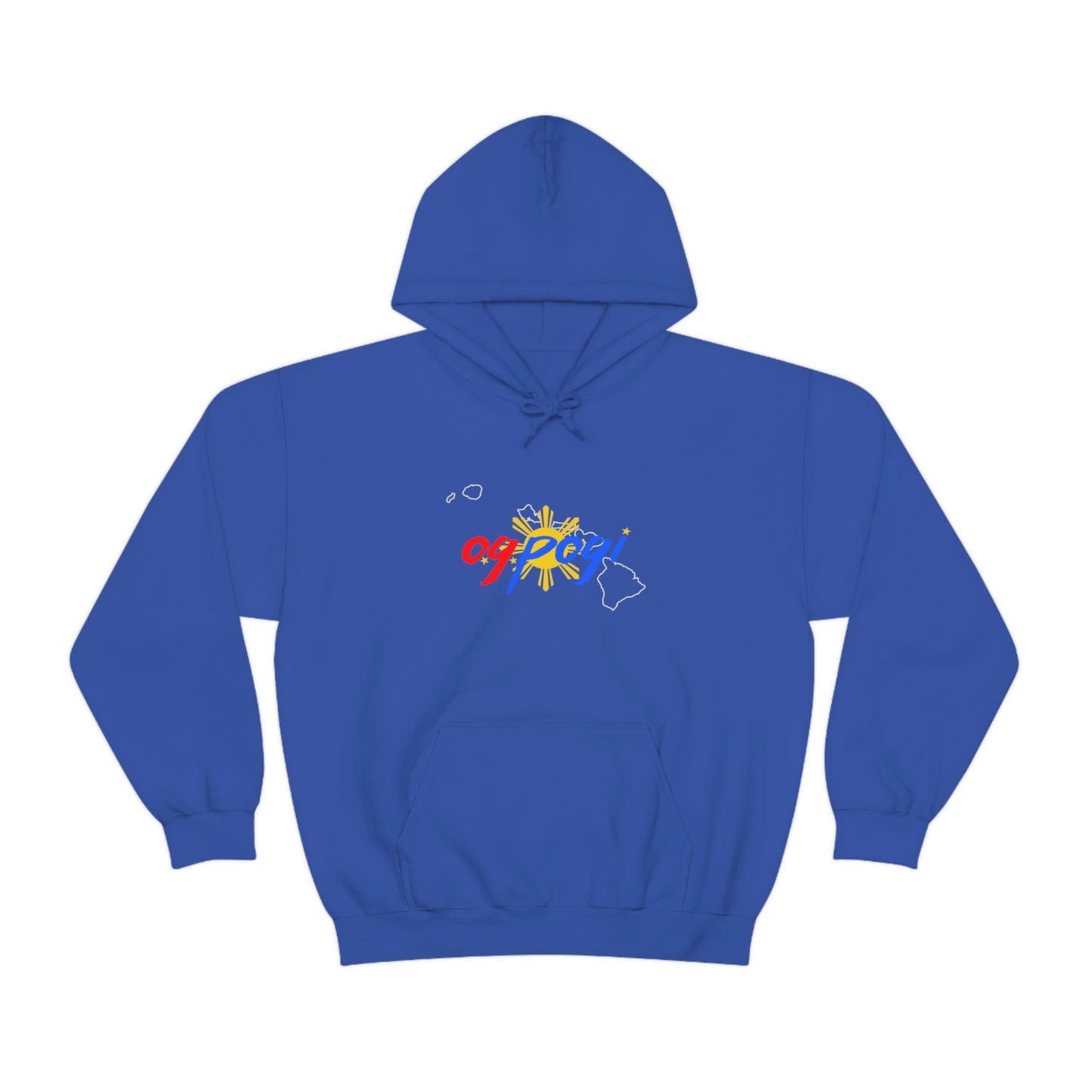 Hawaii OG Pogi (white border) - Unisex Heavy Blend Hooded Sweatshirt