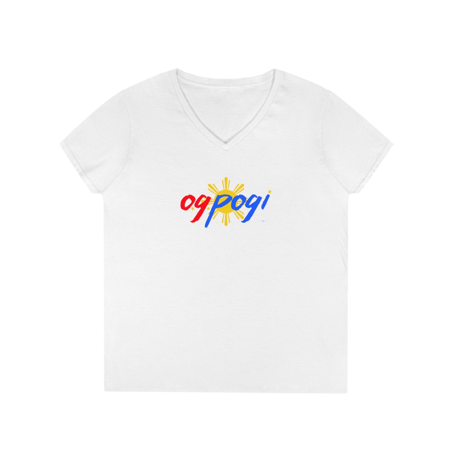 OG Pogi - Ladies' V-Neck T-Shirt