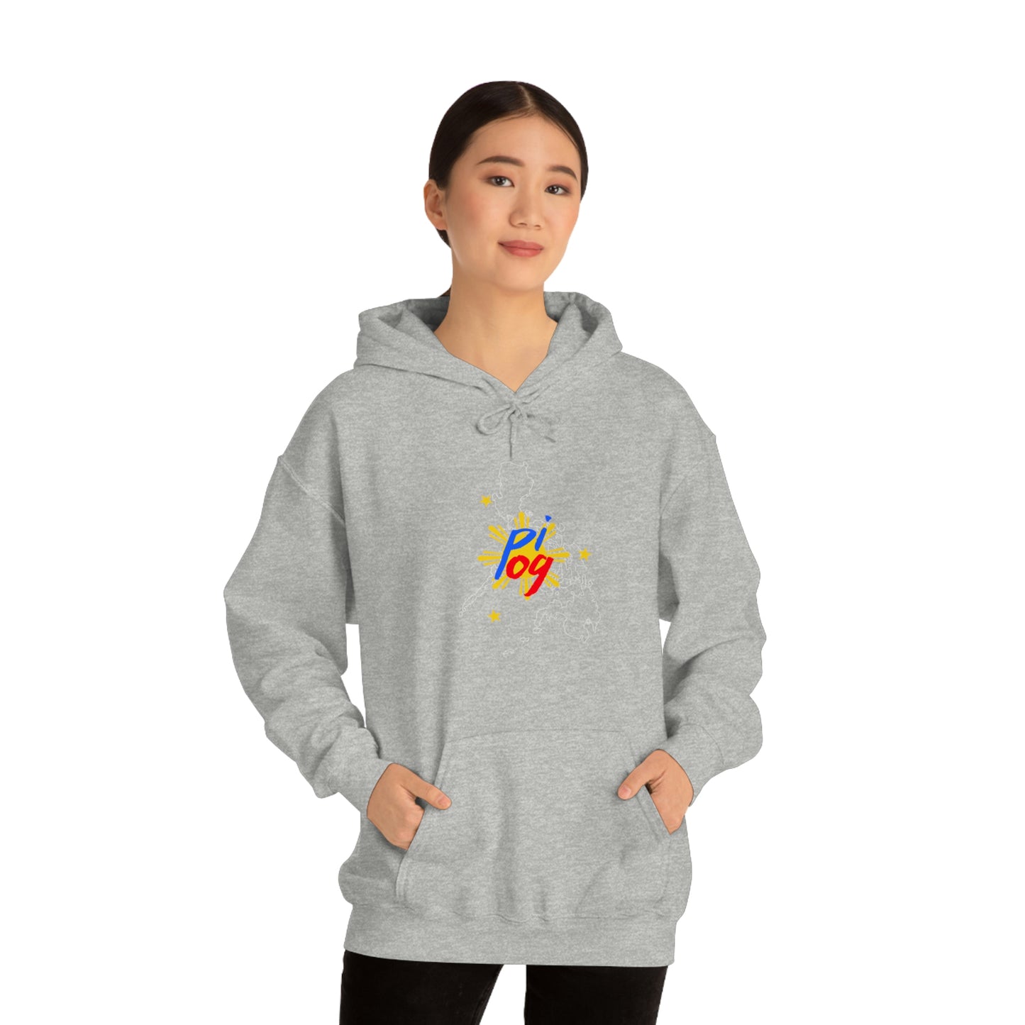 Philippines PI OG (white border) - Unisex Heavy Blend Hooded Sweatshirt