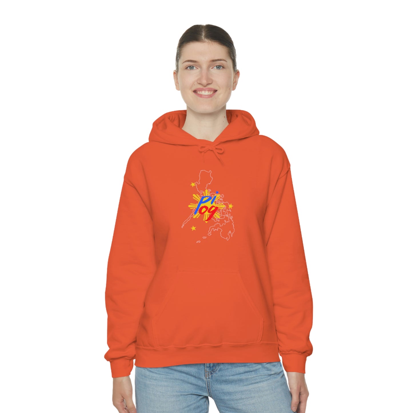 Philippines PI OG (white border) - Unisex Heavy Blend Hooded Sweatshirt