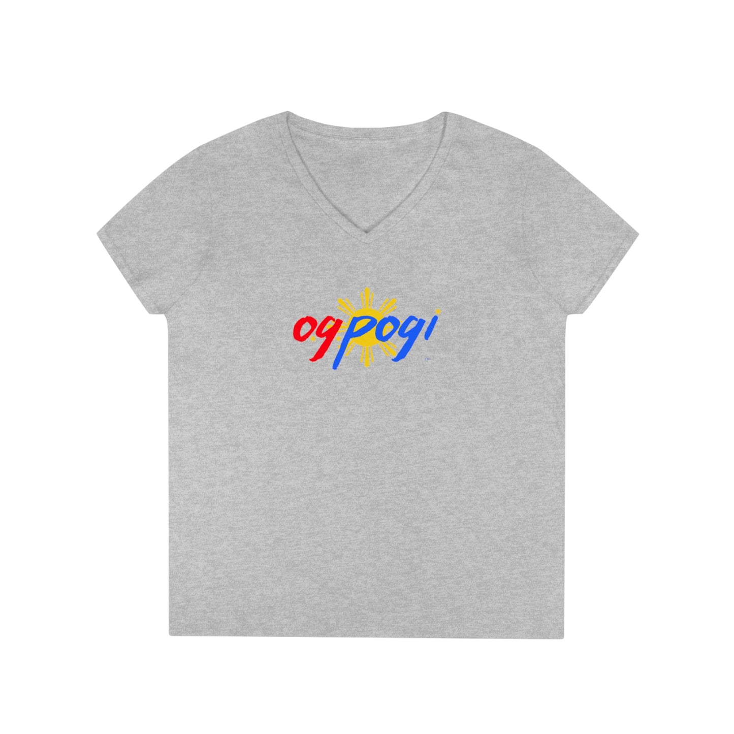 OG Pogi - Ladies' V-Neck T-Shirt