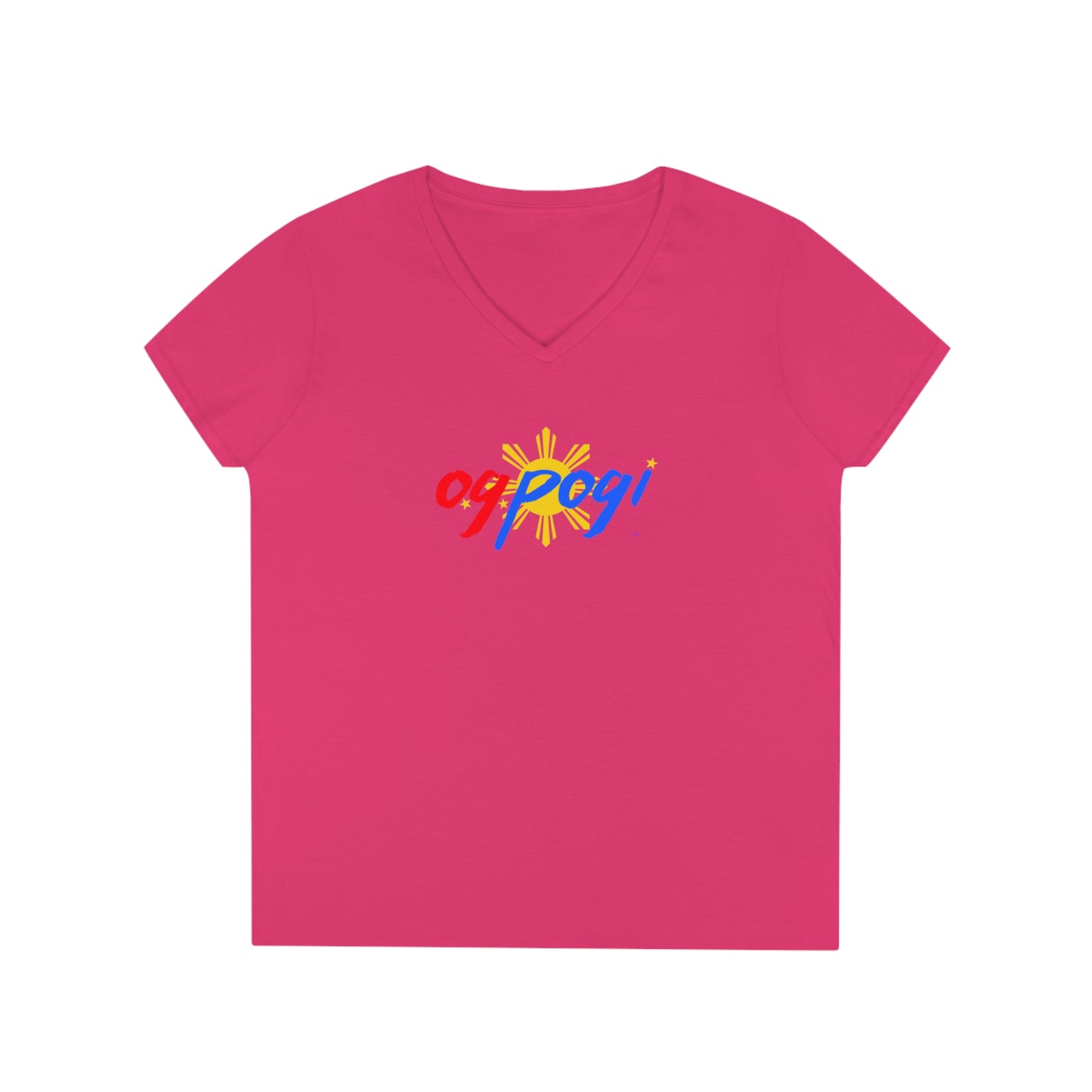 OG Pogi - Ladies' V-Neck T-Shirt