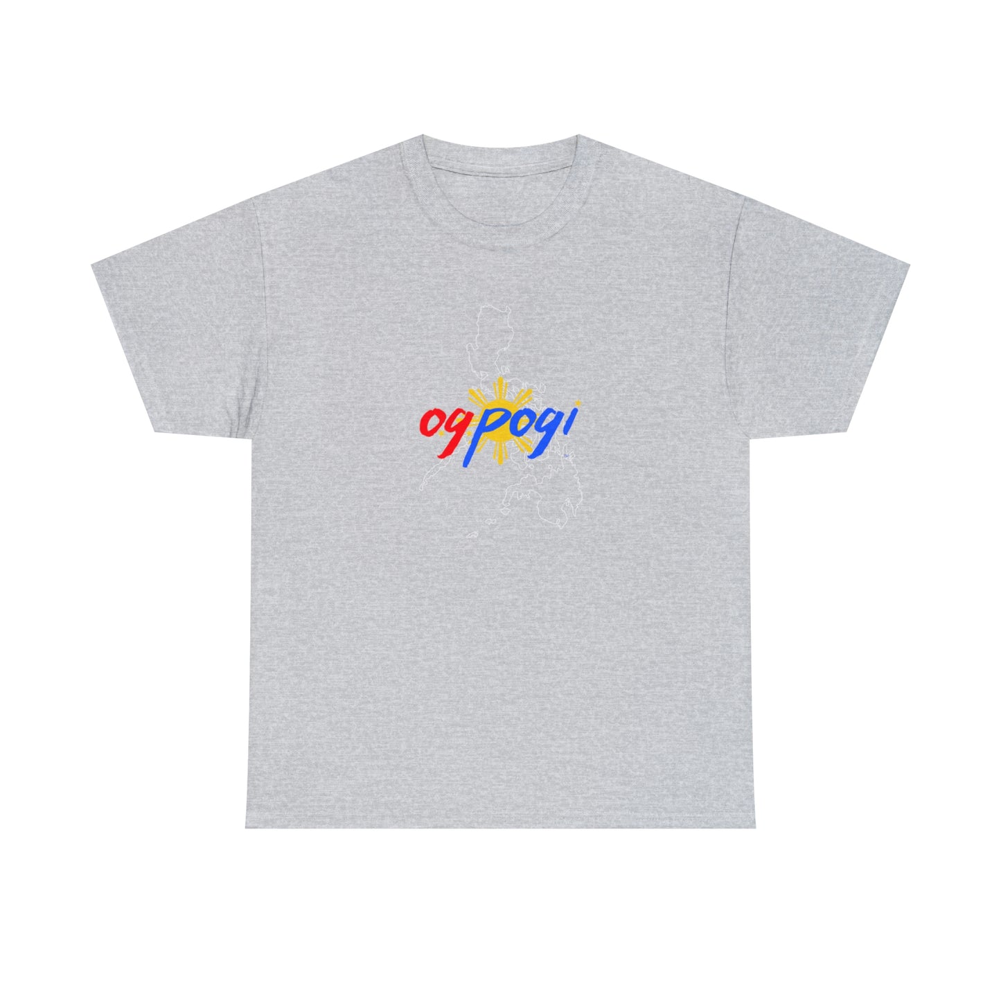 Philippines OG Pogi (white border) - Unisex Heavy Cotton Tee