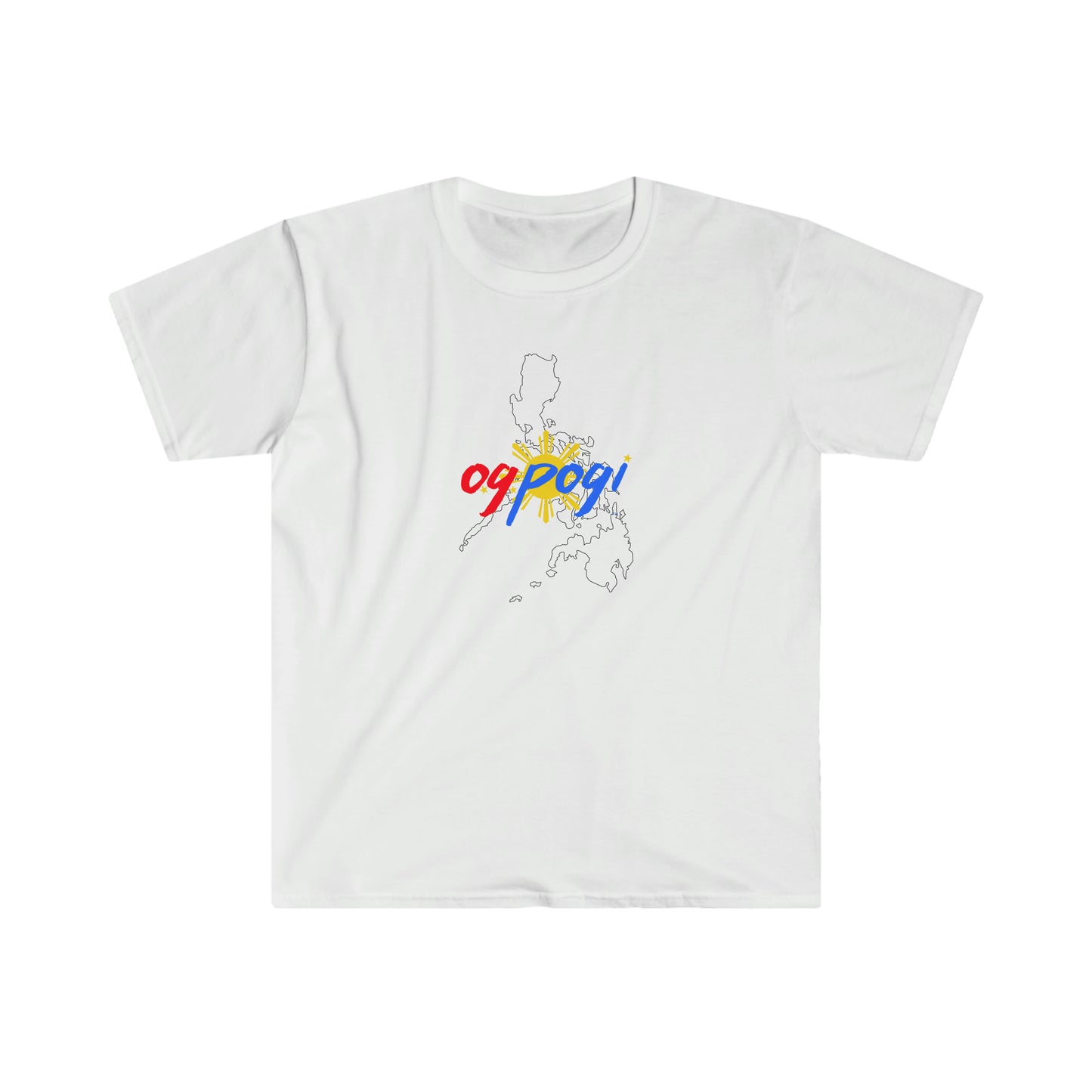 Philippines OG Pogi (black border) - Unisex Softstyle T-Shirt