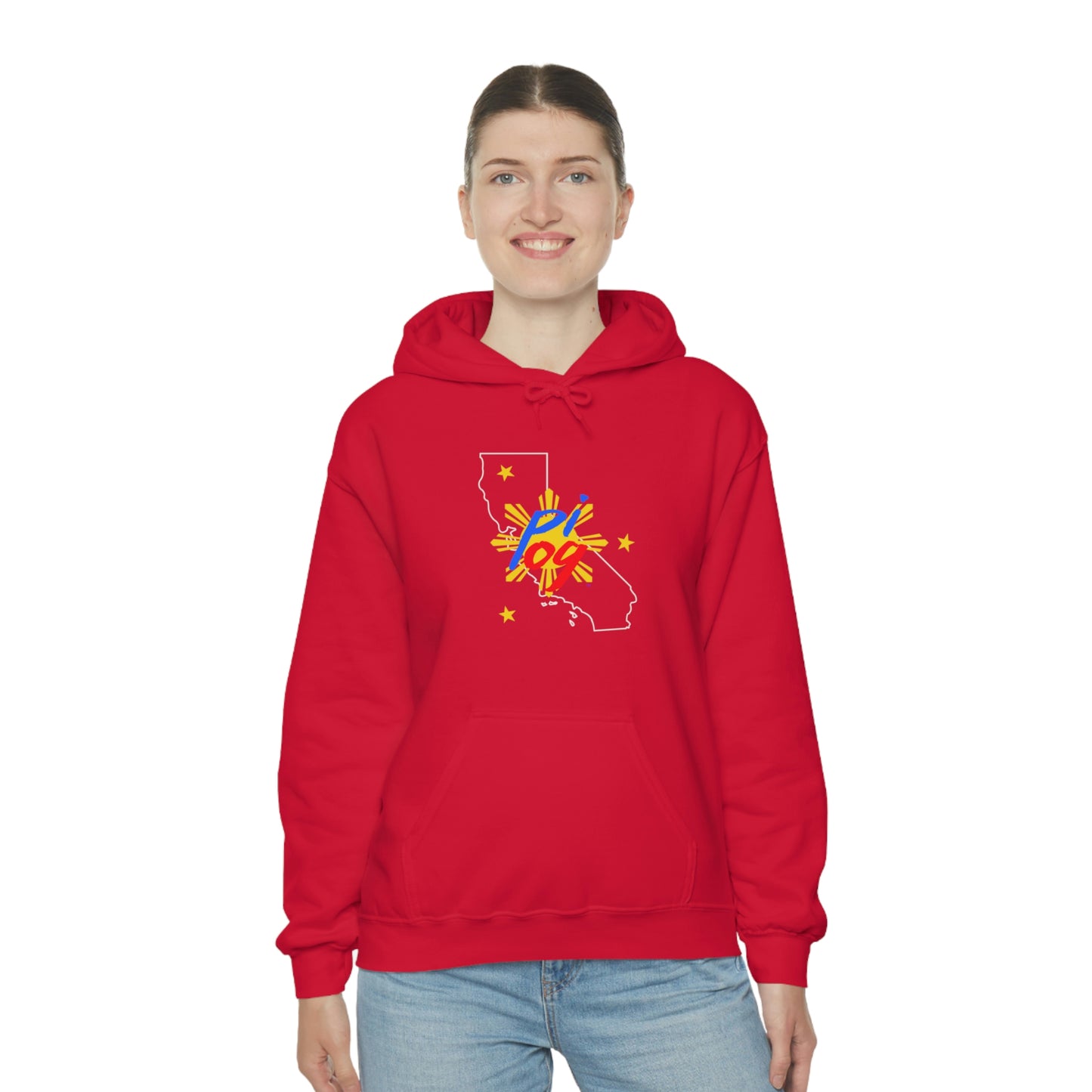 California PI OG (white border) - Unisex Heavy Blend Hooded Sweatshirt