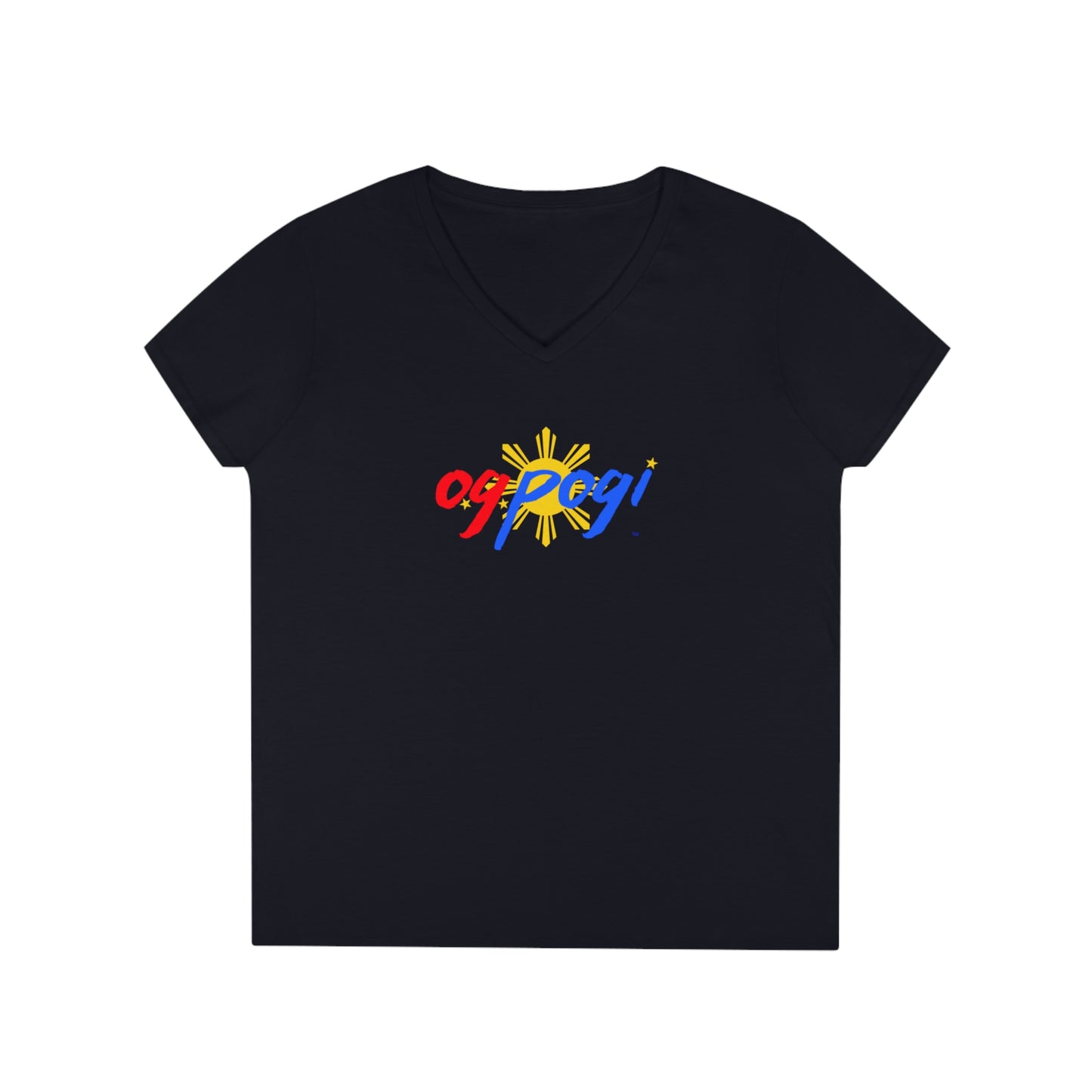 OG Pogi - Ladies' V-Neck T-Shirt