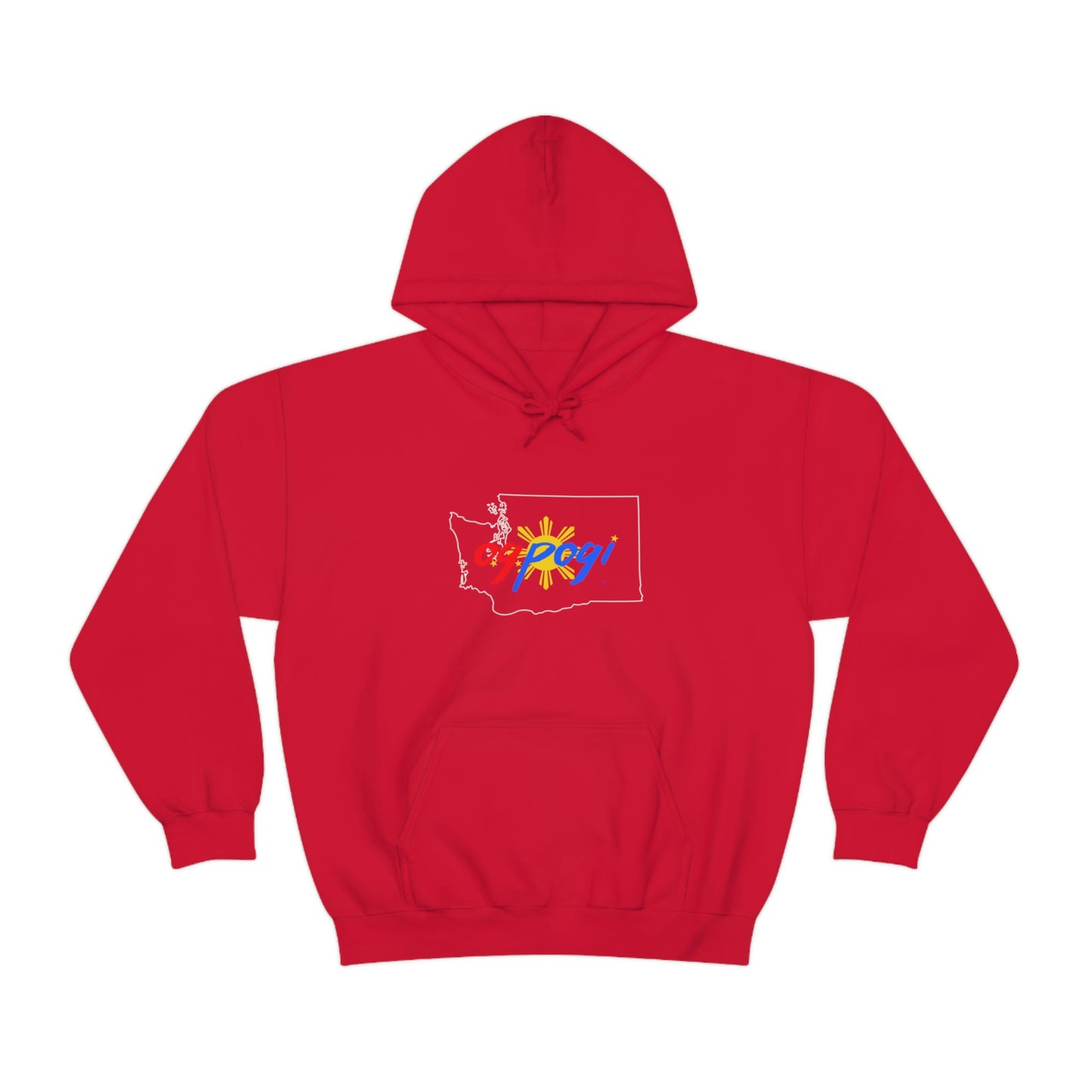 Washington OG Pogi (white border) - Unisex Heavy Blend Hooded Sweatshirt